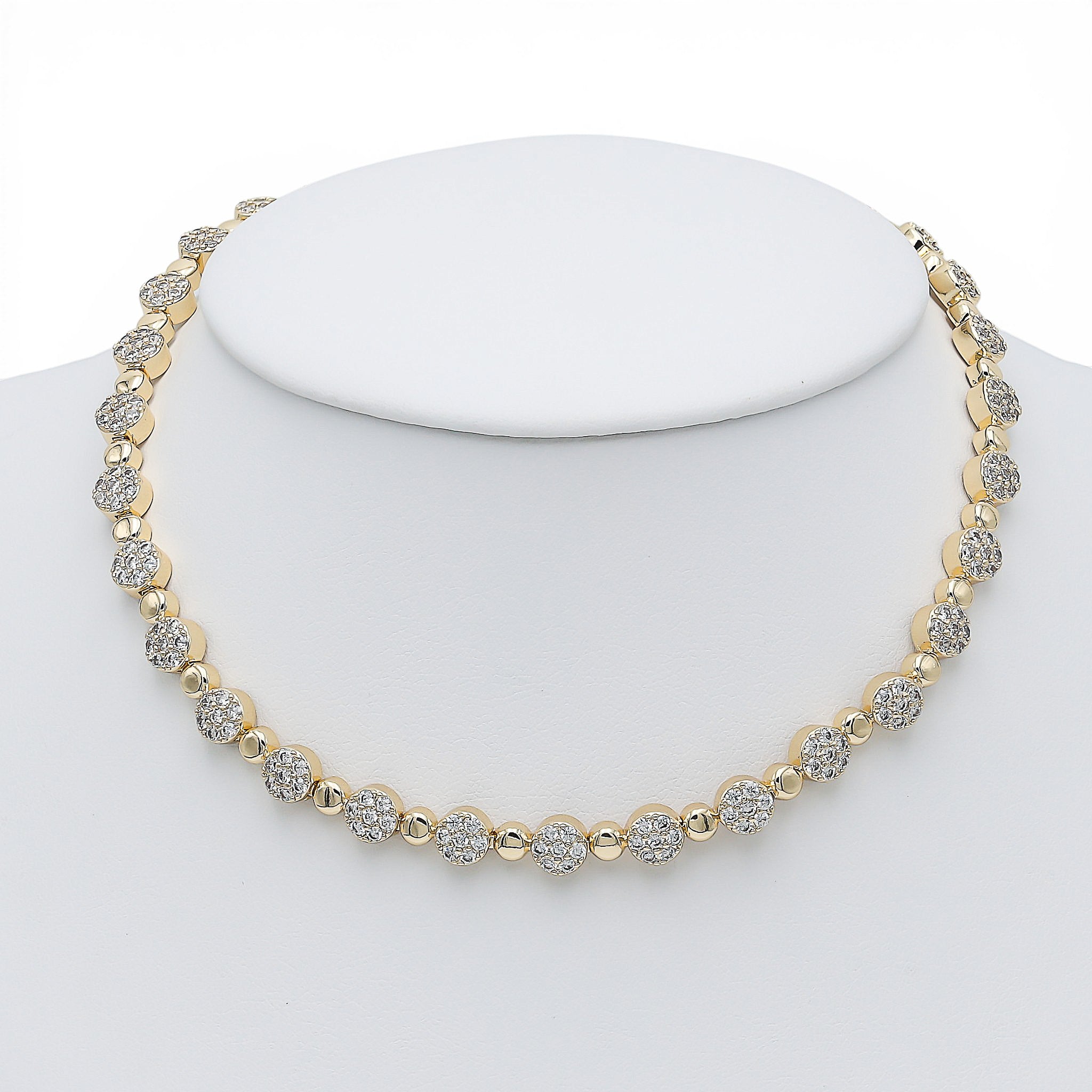 Colier Tennis Pills Maroc Gold Placat cu Aur