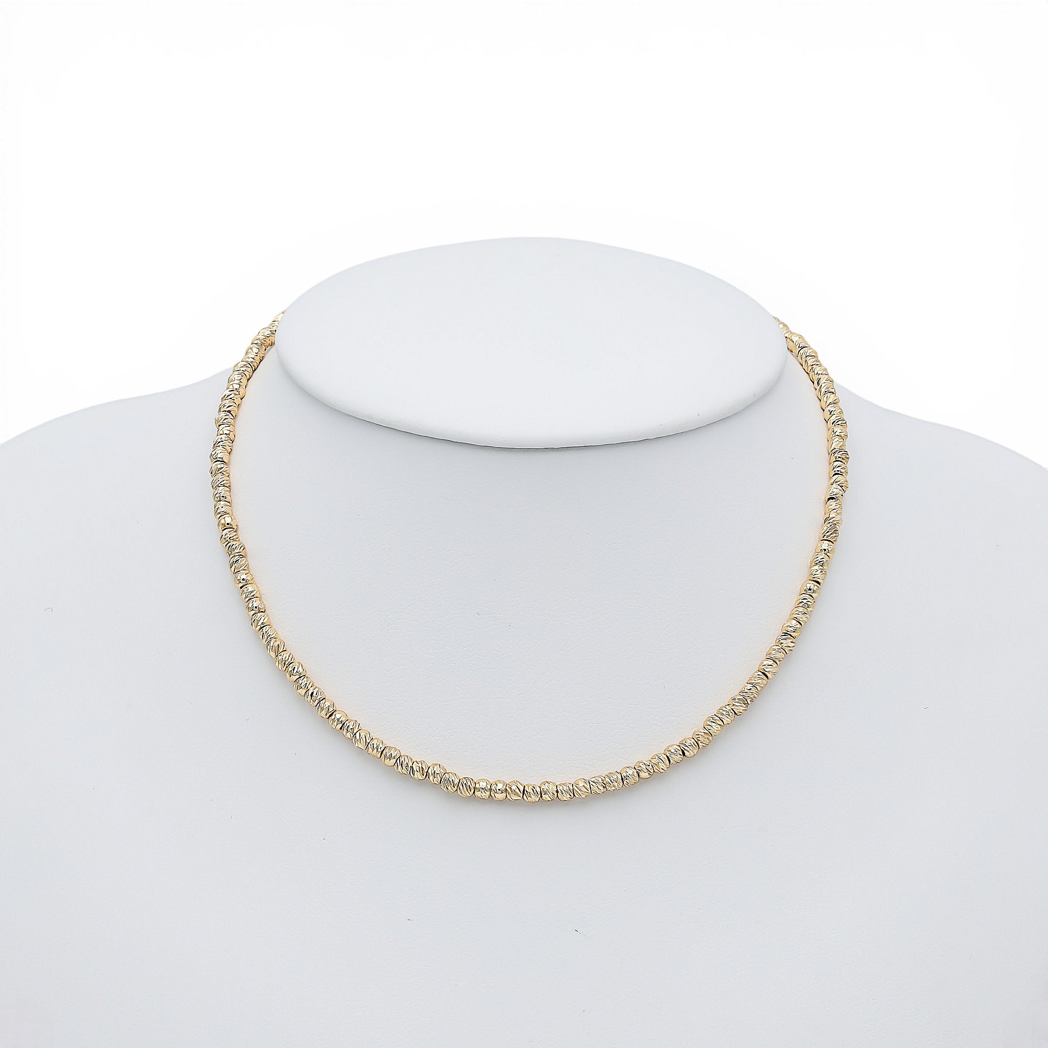 Colier Mini Beads Placat cu Aur