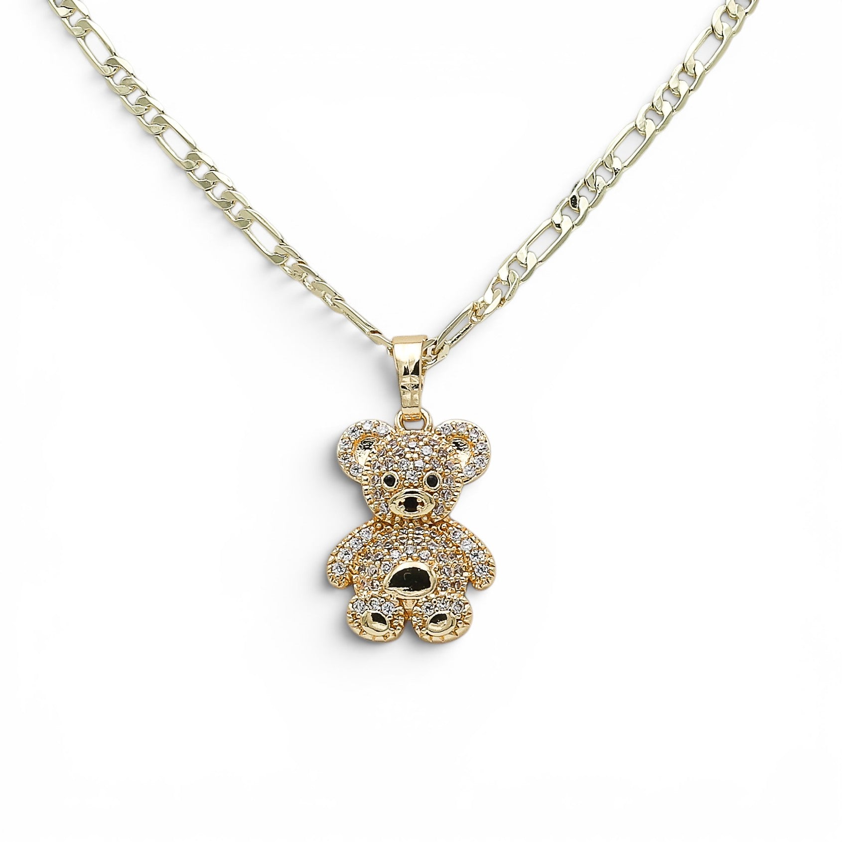 Colier Crystal Teddy Gold