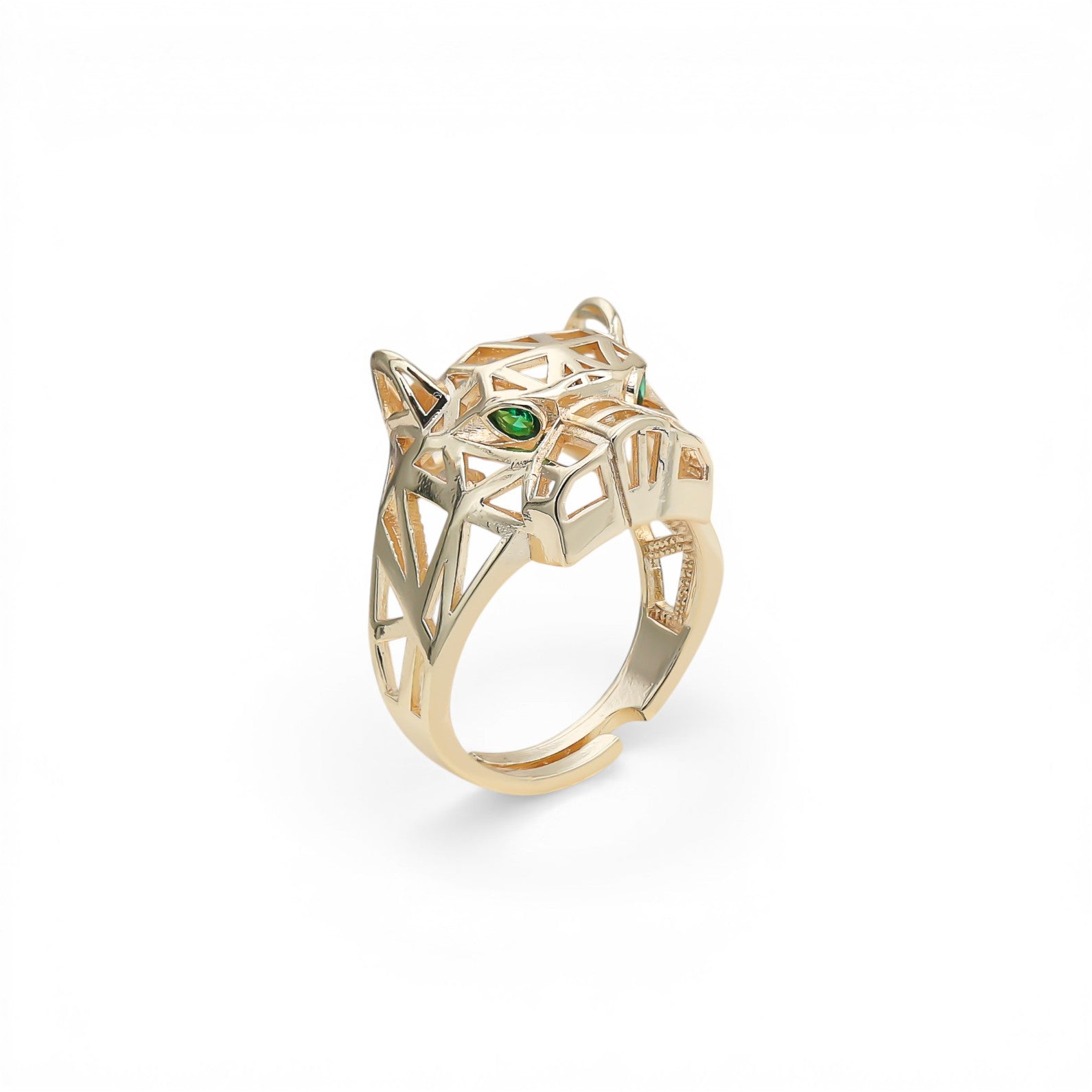 Inel Reglabil Placat cu Aur