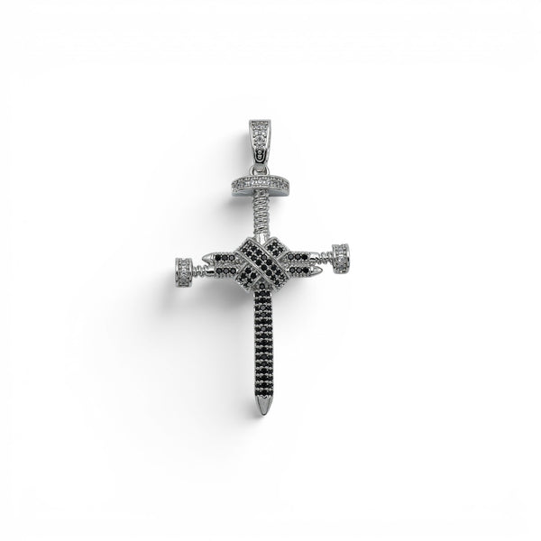Pandantiv Onyx Nail Cross