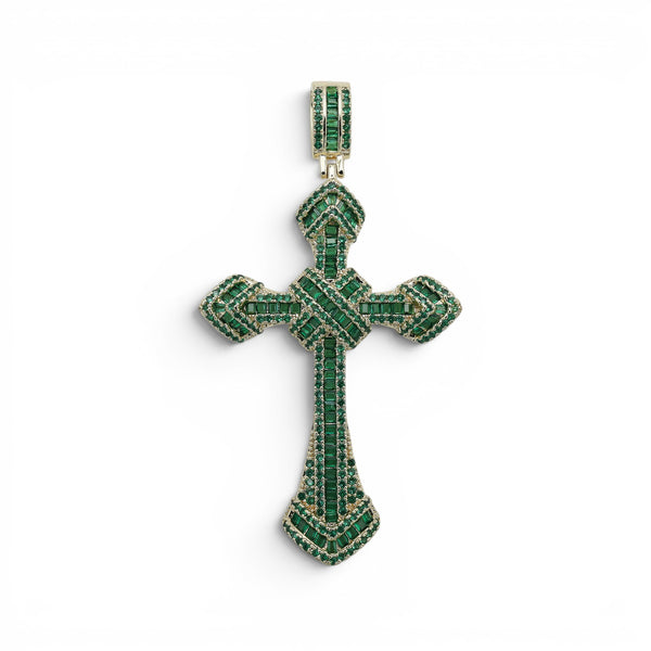 Pandantiv Cruce Imperial Green