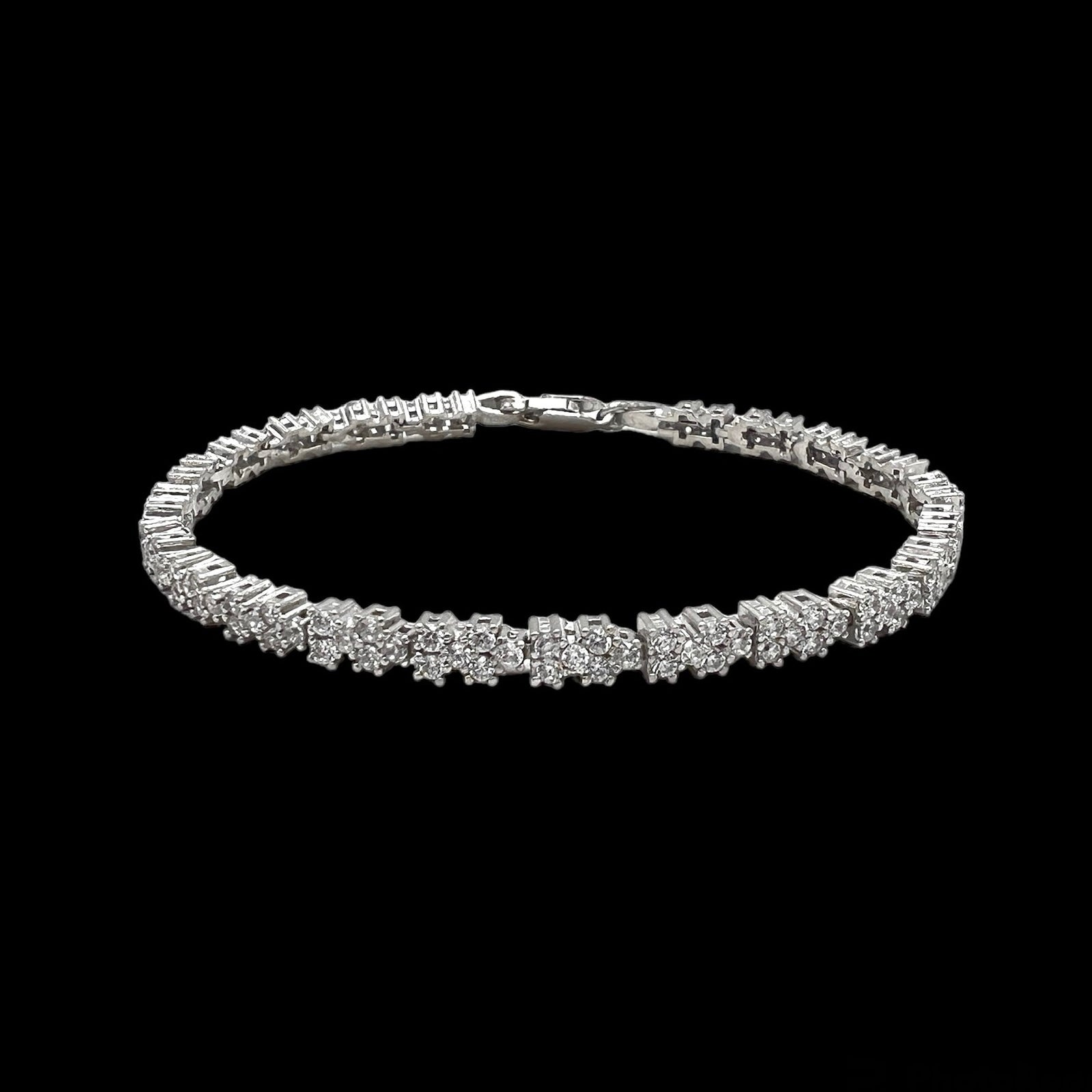 Bumble Tennis Bracelet Silver