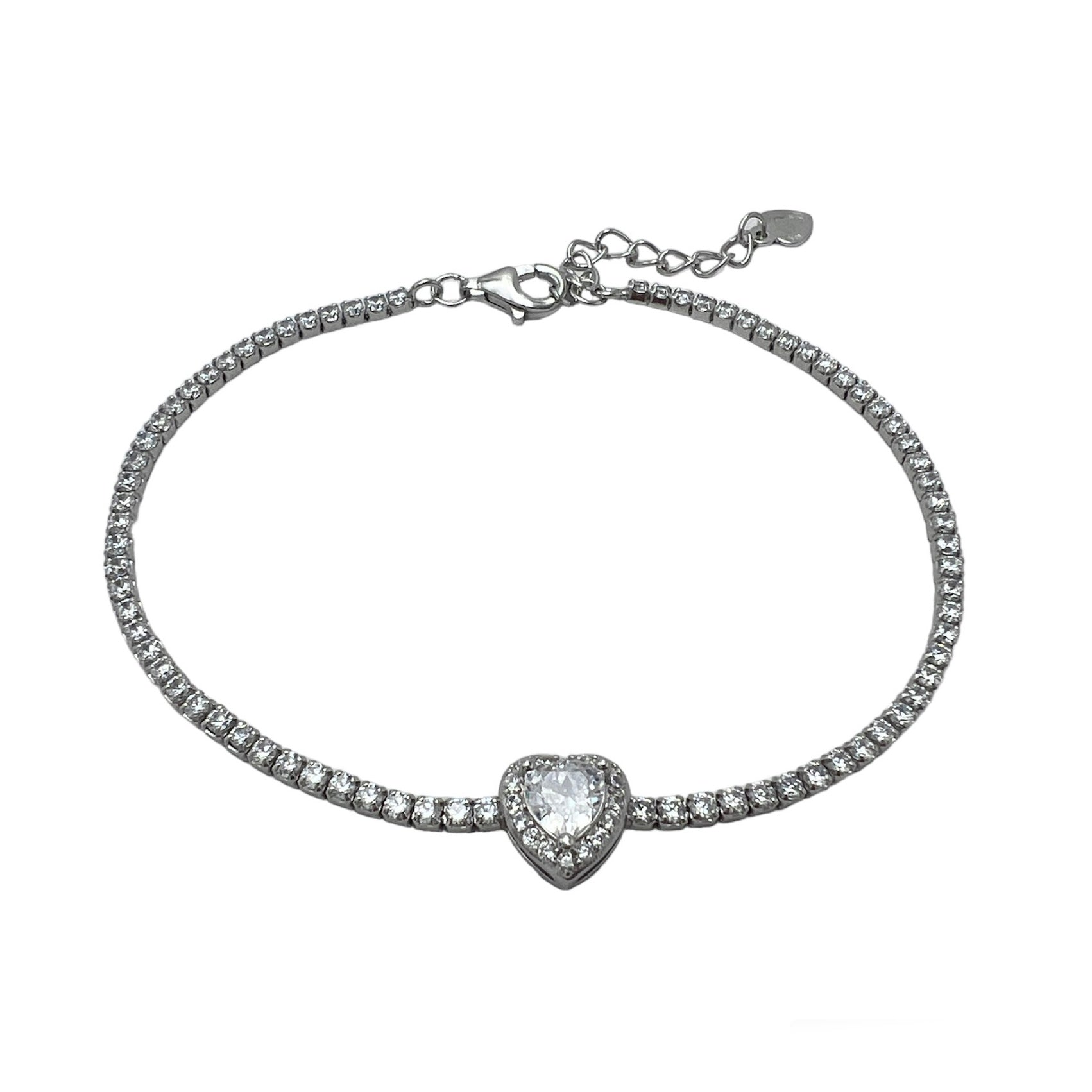 VDAY Tennis Bracelet Silver