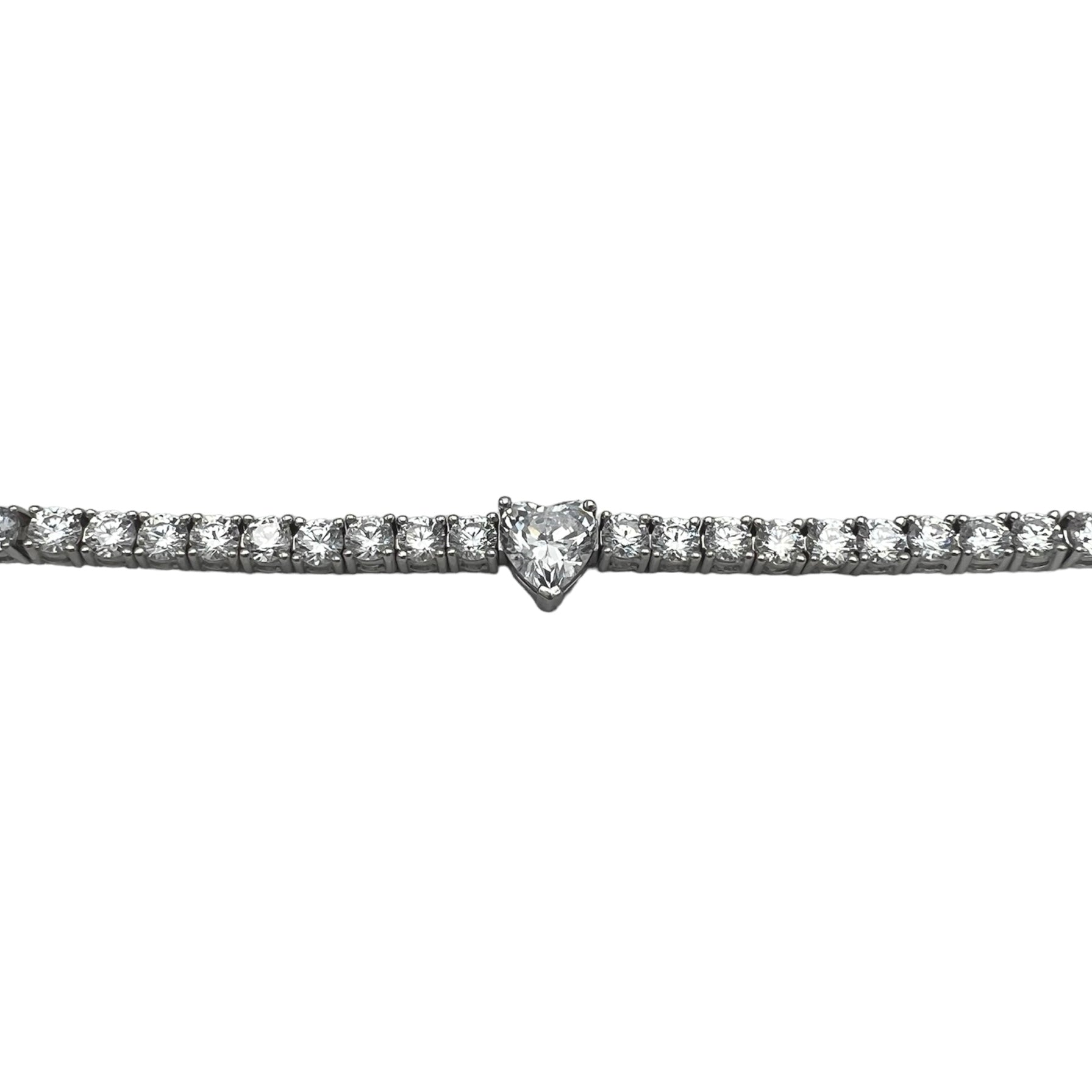 Tennis Amore Bracelet Silver