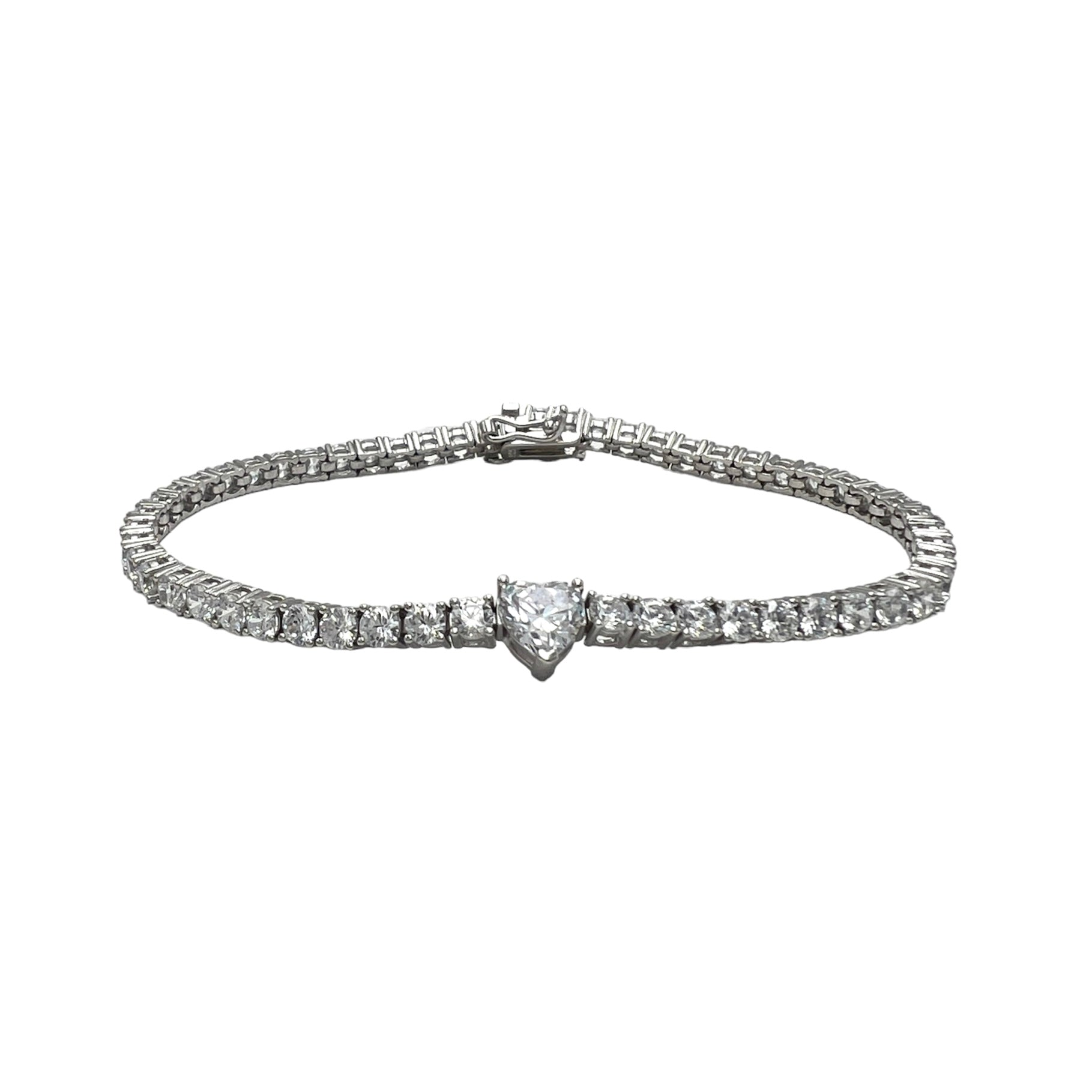 Tennis Amore Bracelet Silver