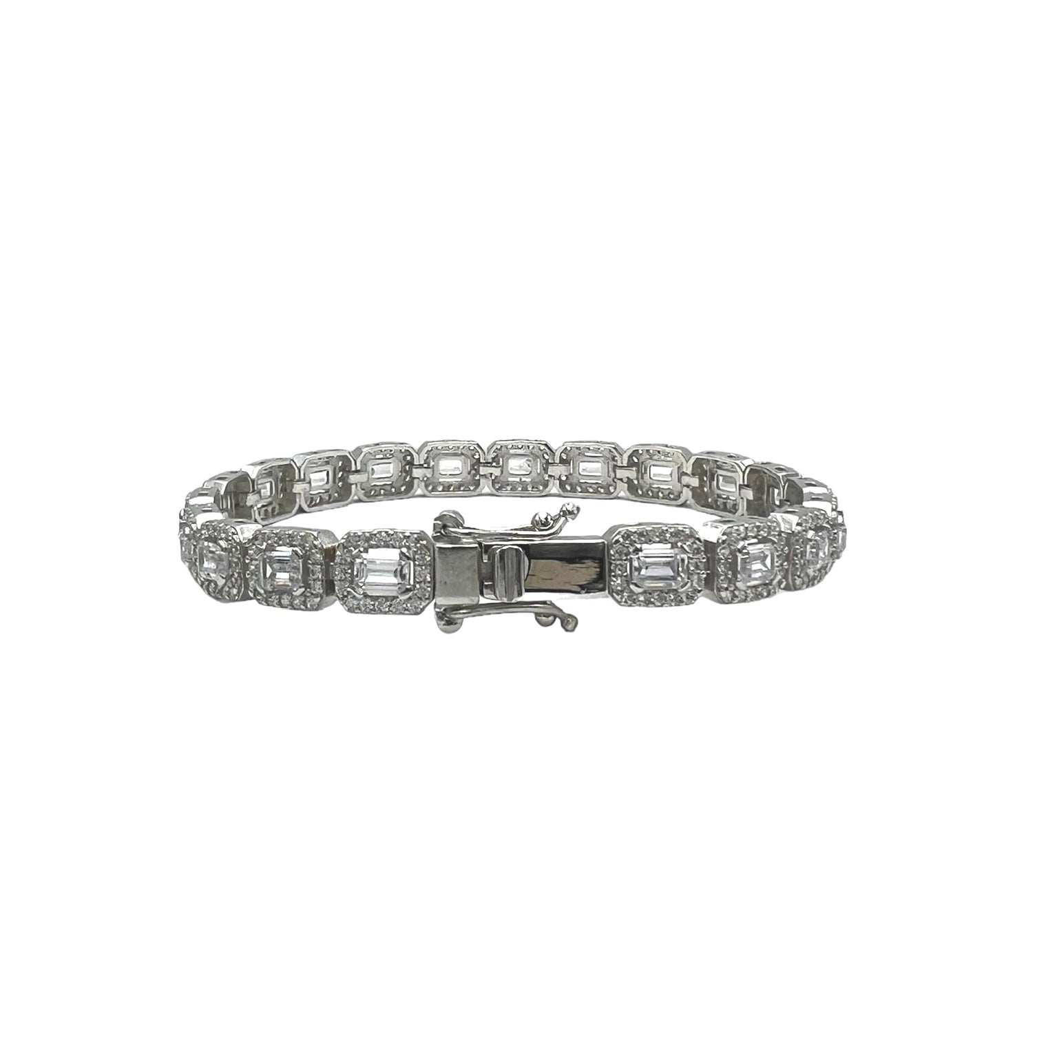 Silver Tennis Crystal Bracelet