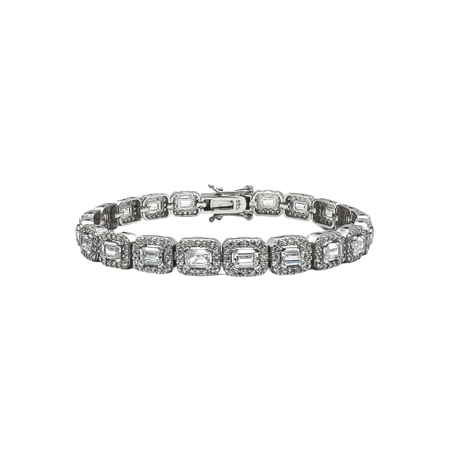 Silver Tennis Crystal Bracelet