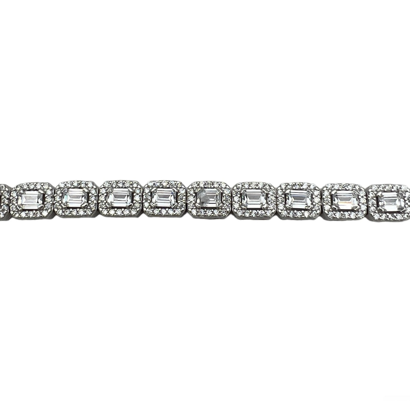 Silver Tennis Crystal Bracelet