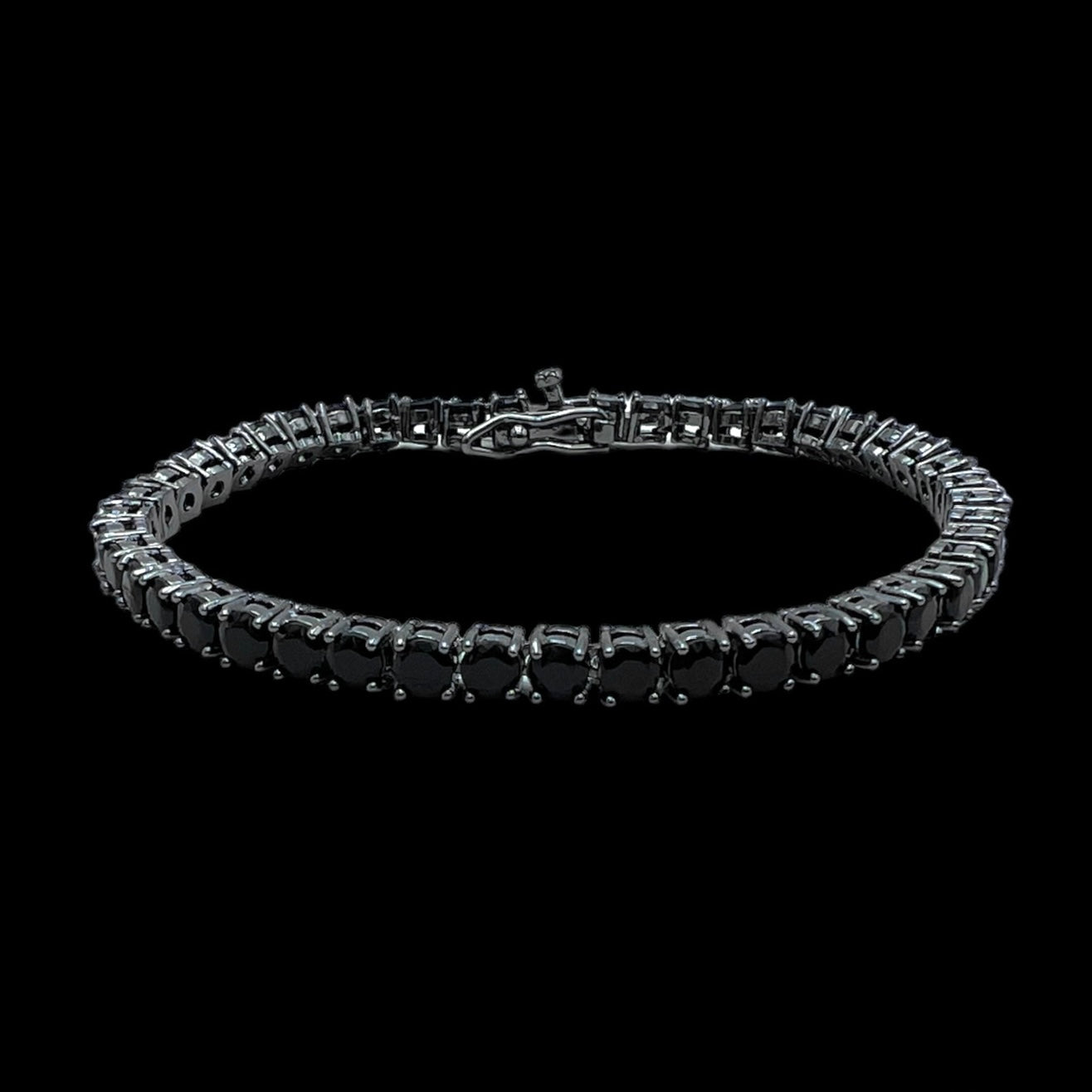 Real Tennis All Black 5mm bracelet