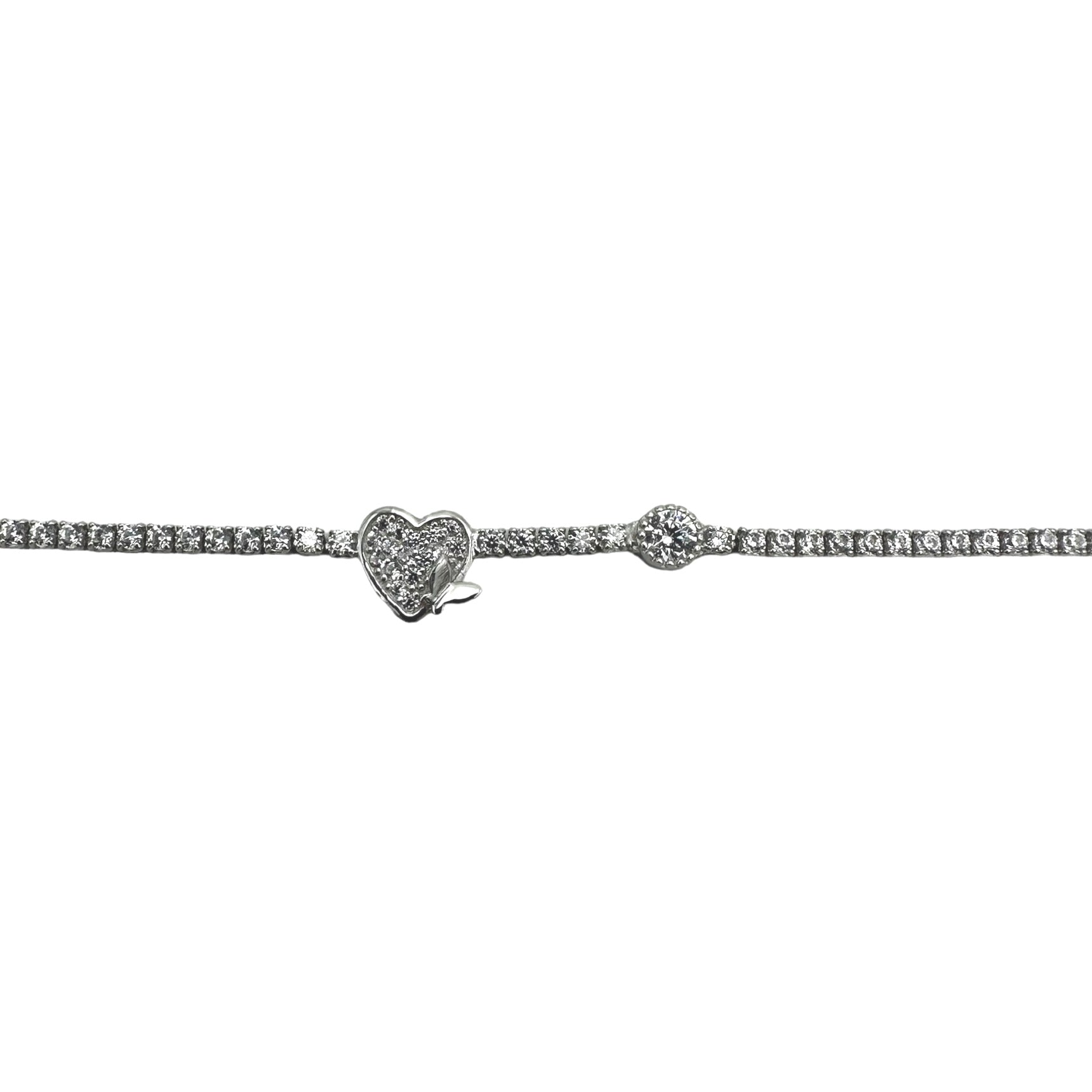 Silver Tennis Freedom Bracelet