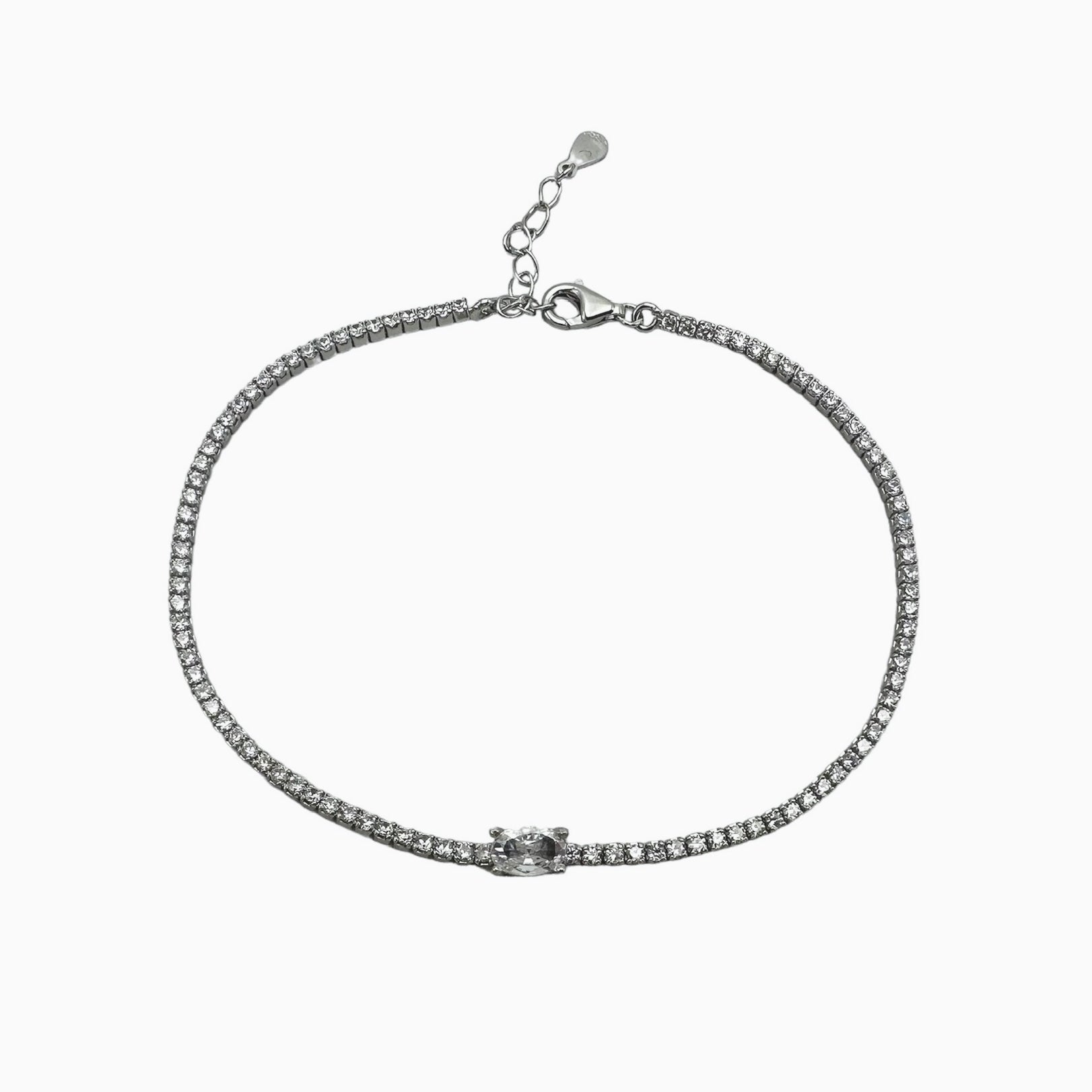 Tennis Passion Silver Bracelet