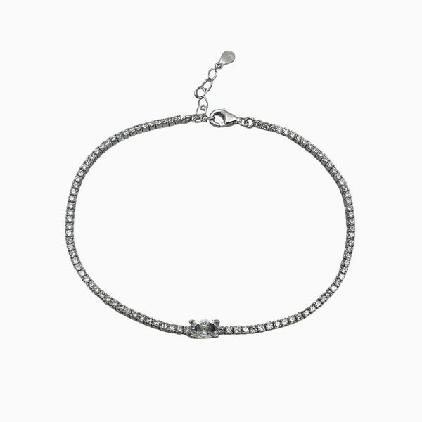 Tennis Passion Silver Bracelet