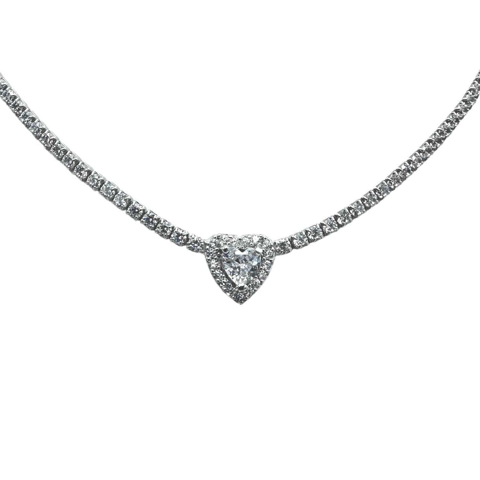 Necklace Tennis VDAY Silver