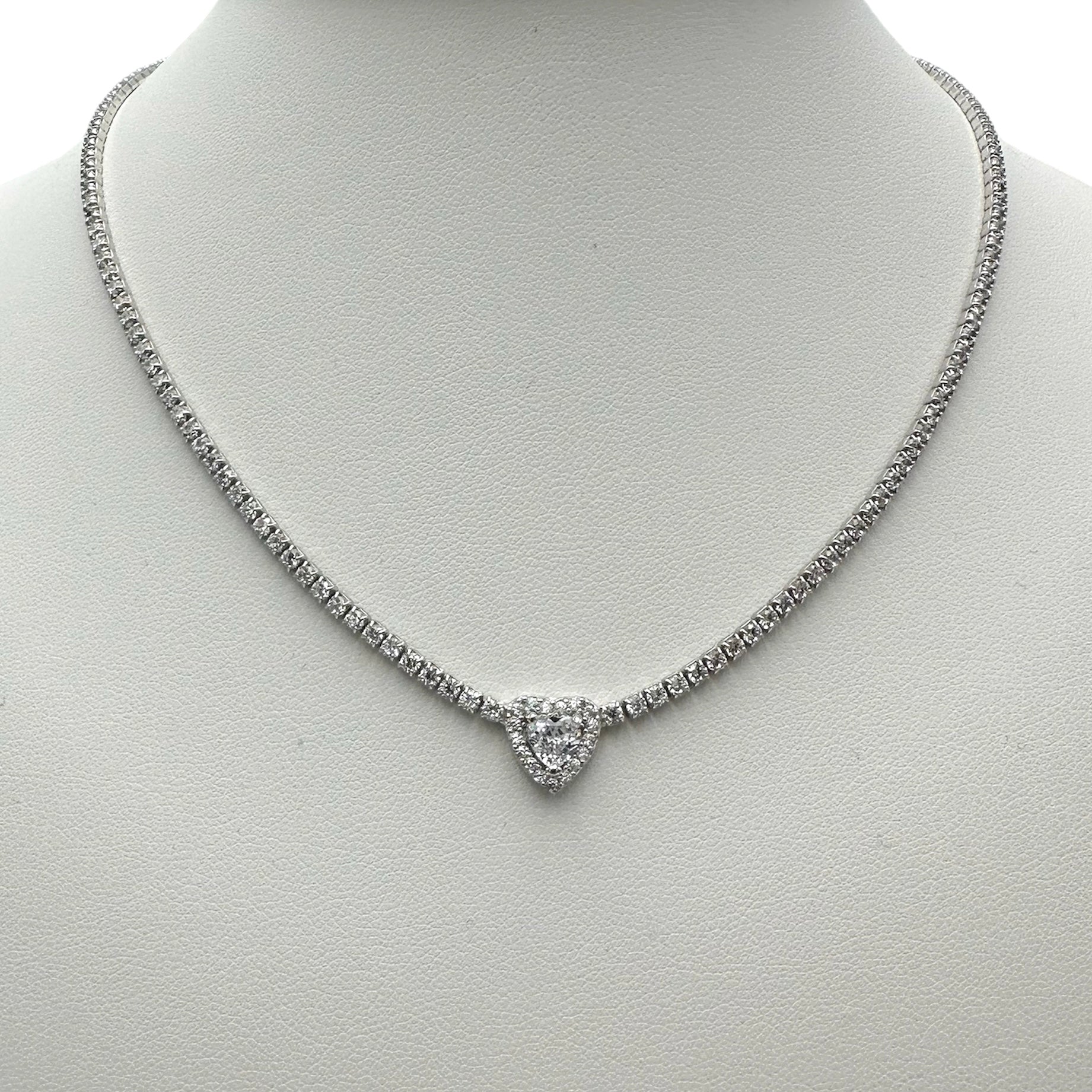 Necklace Tennis VDAY Silver