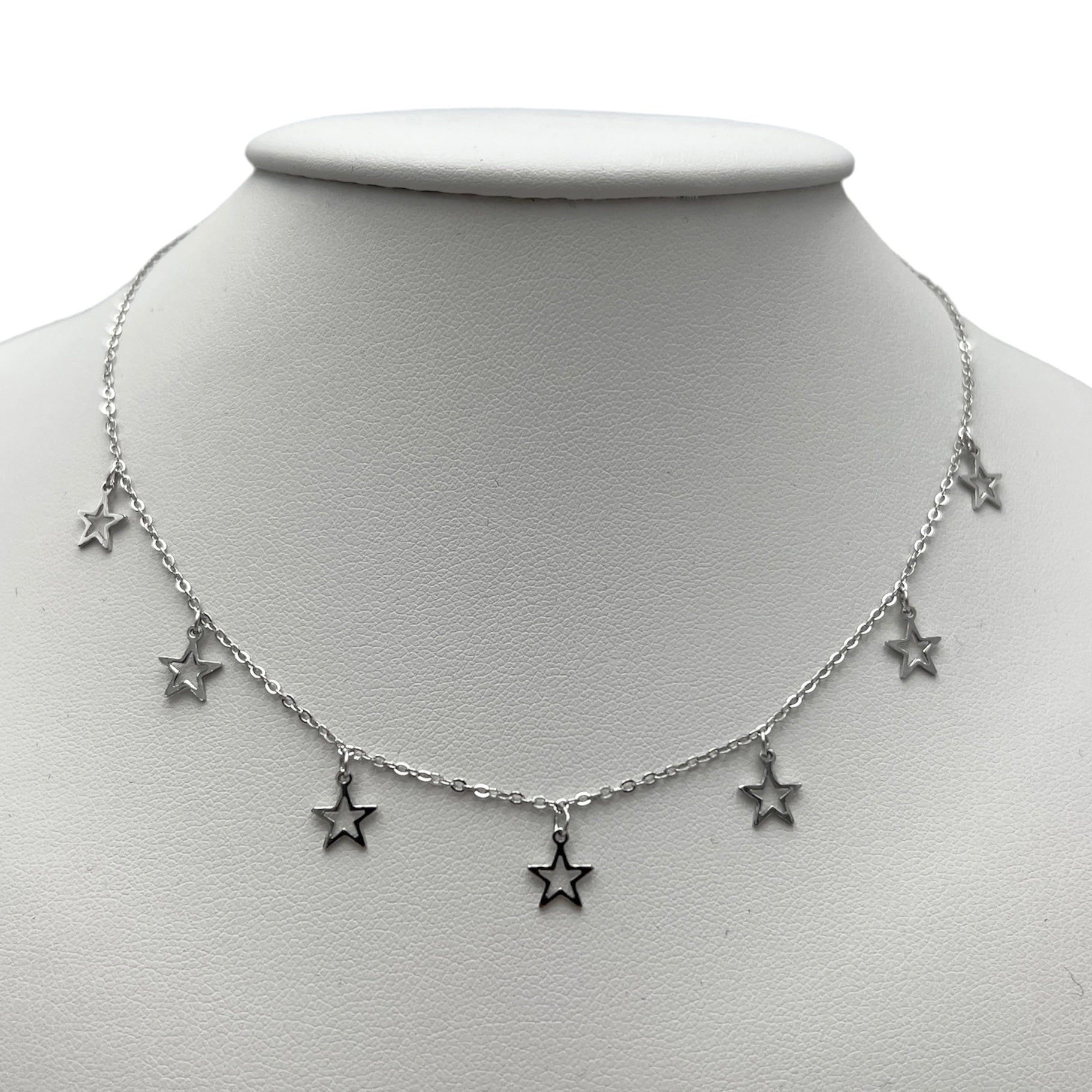 Silver Stars Necklace