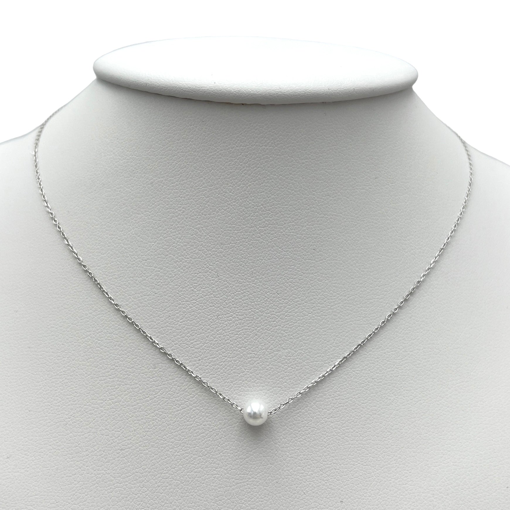 Silver Pearl Necklace