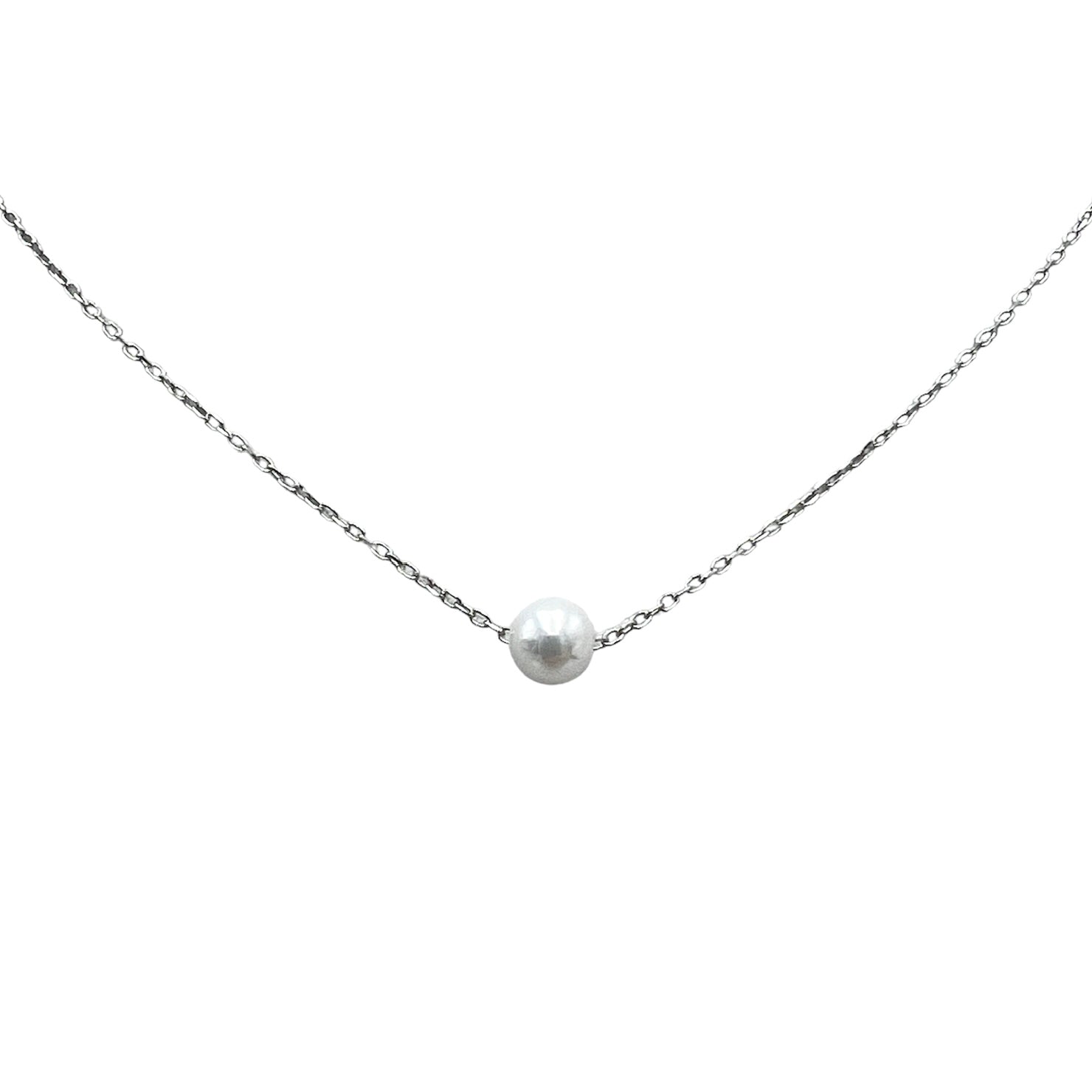 Silver Pearl Necklace