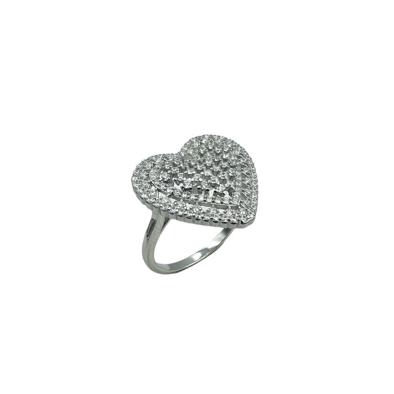 Silver Heart Ring