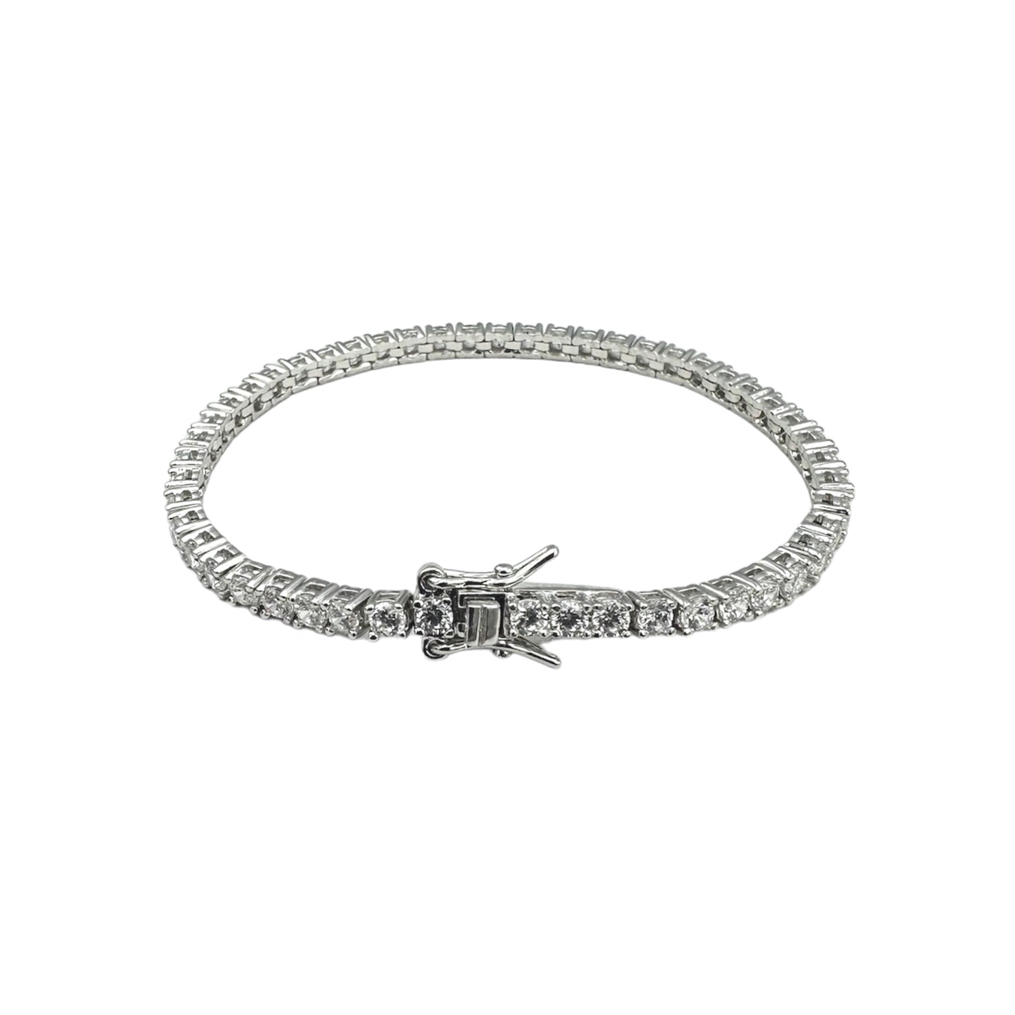 Bracelet Tennis Fine 2.5mm Silver