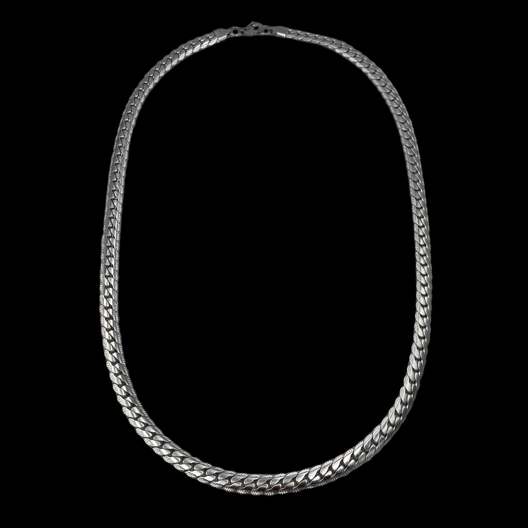 Cuban Slim Silver Inox necklace