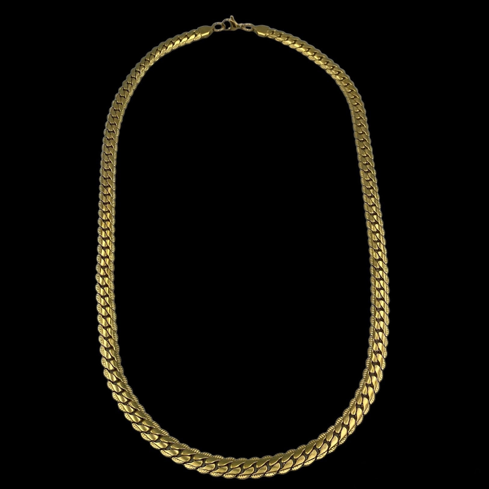 Cuban Slim Gold Inox necklace