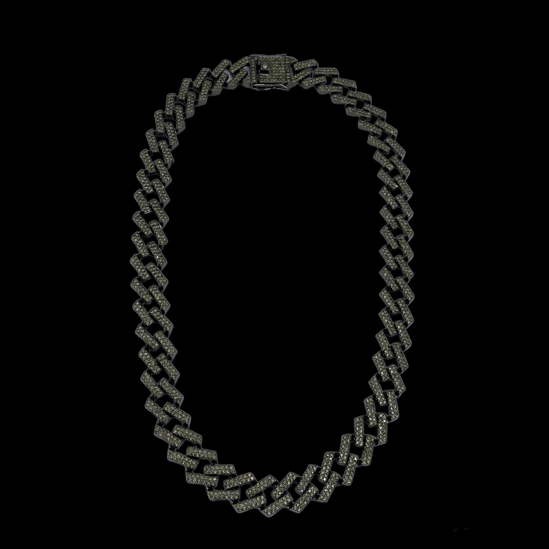 Cuban 69 Black Necklace