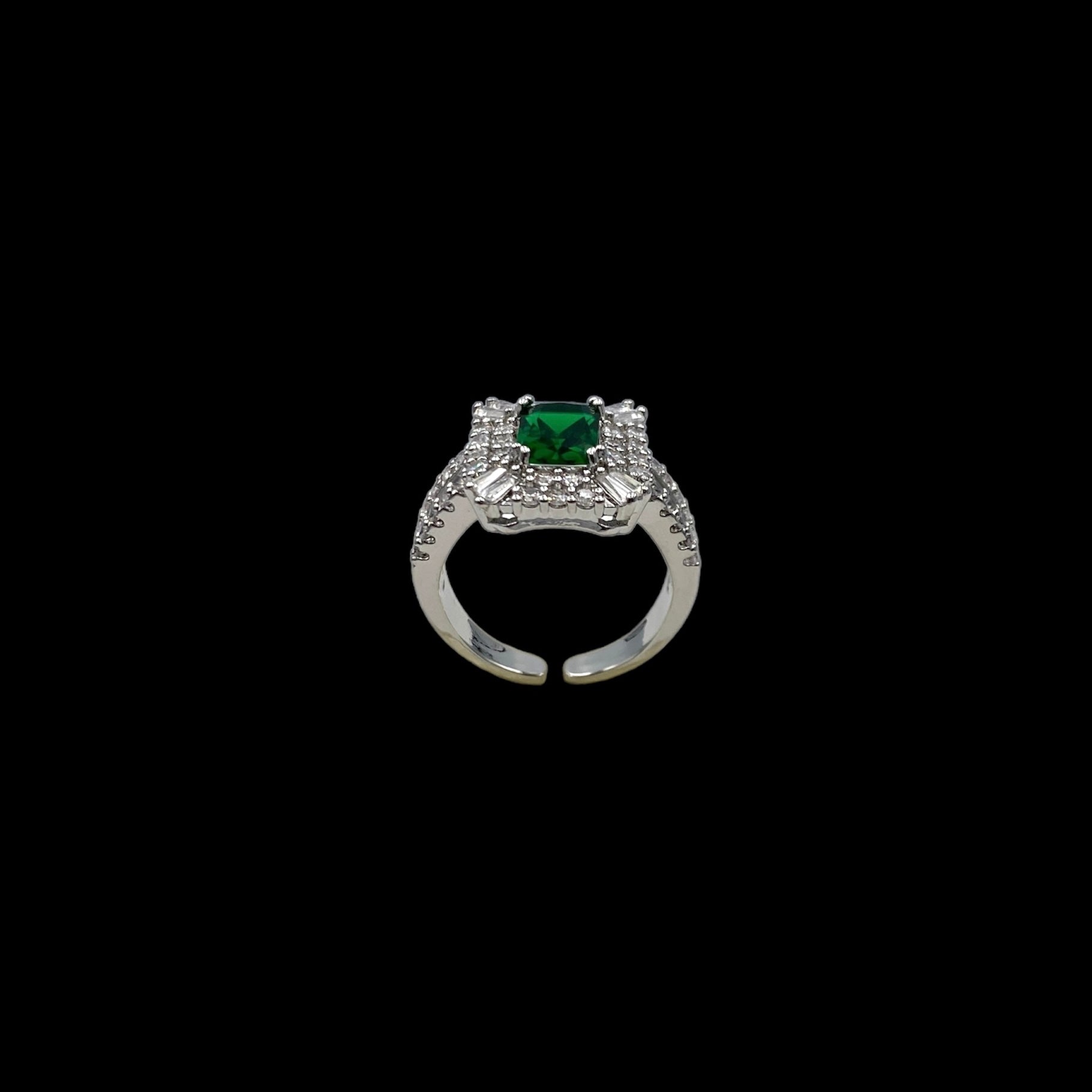 Green Love Adjustable Ring