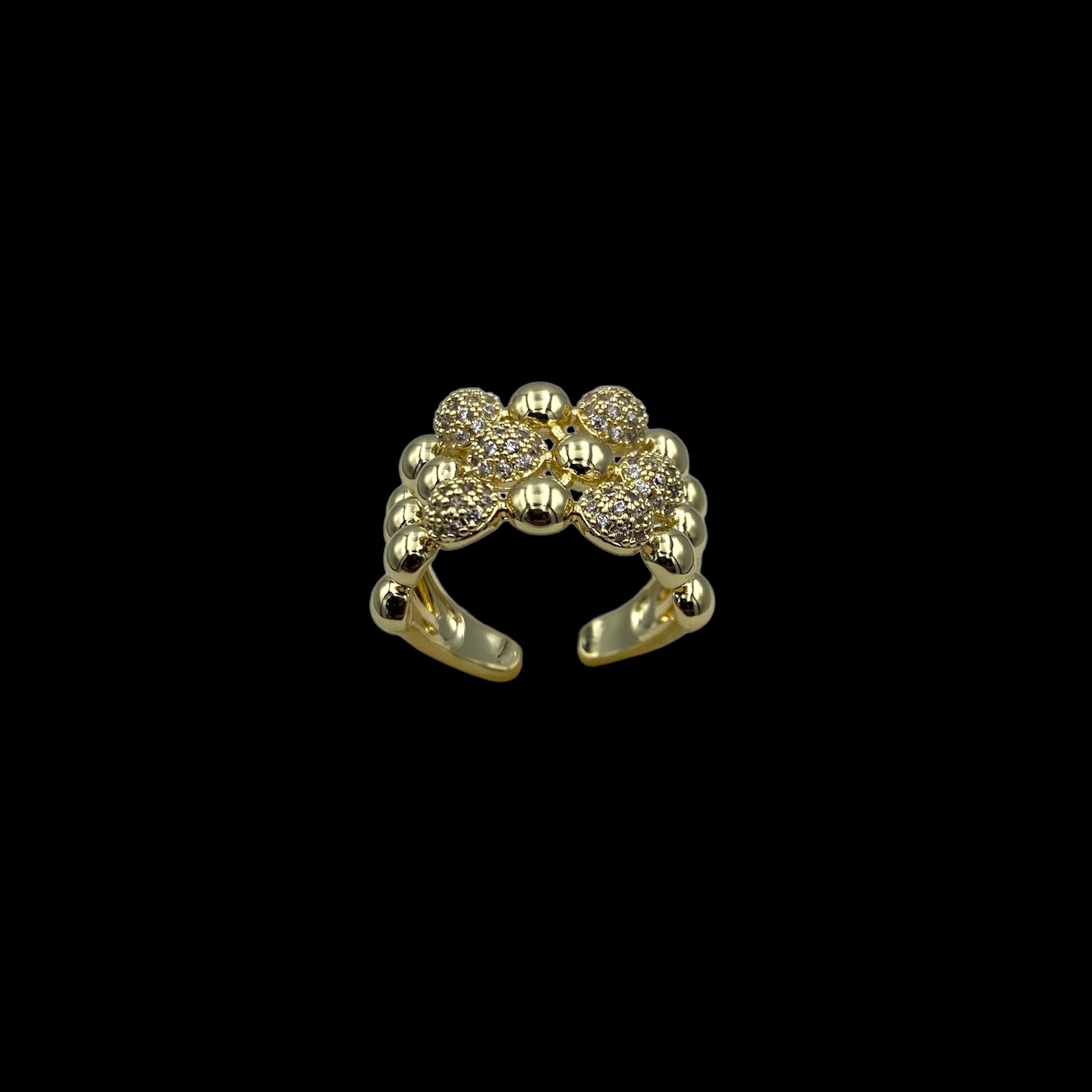 Bunch Gold Adjustable Ring