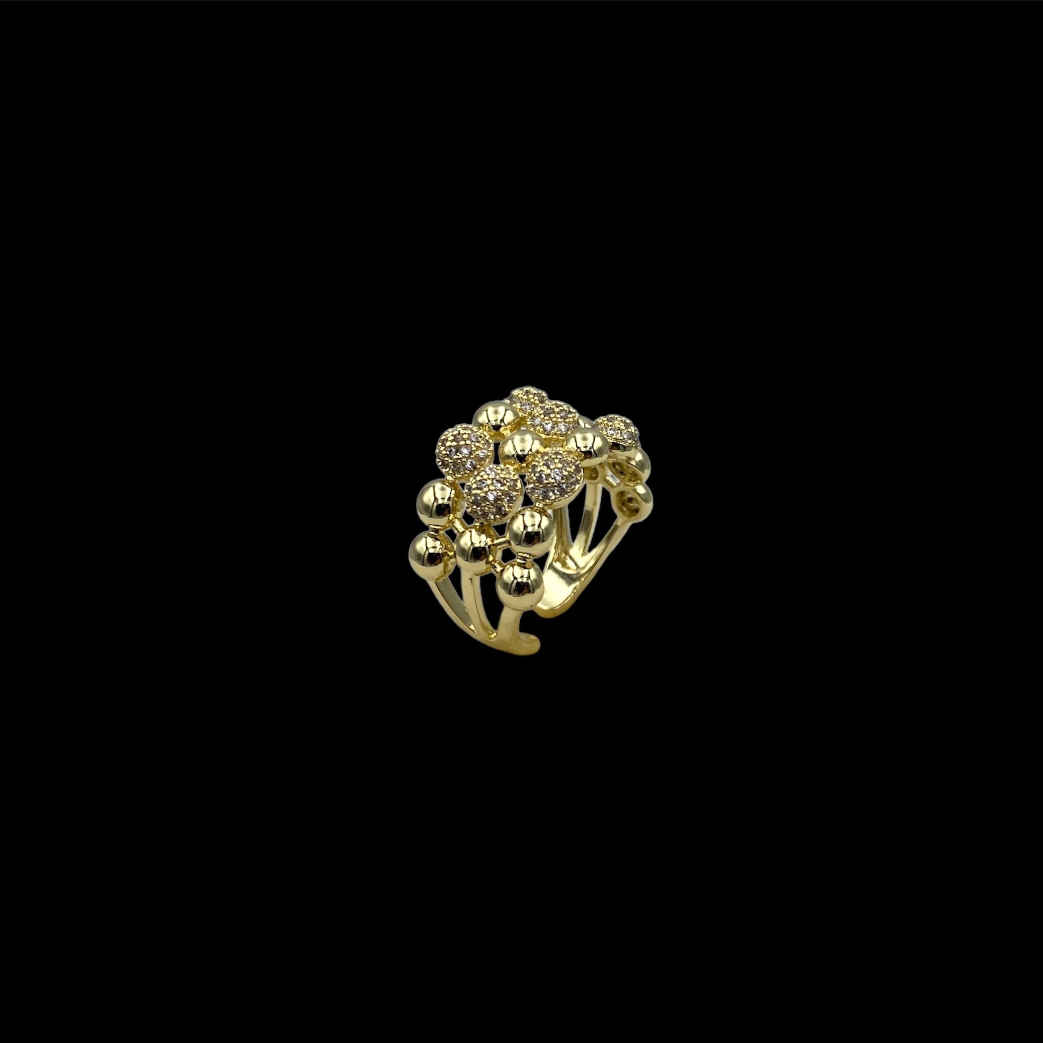 Bunch Gold Adjustable Ring