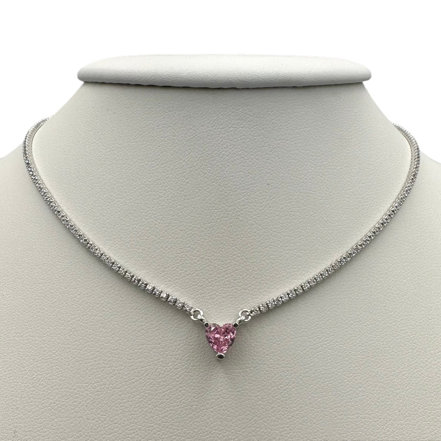 Necklace Tennis Julieta Rose Silver