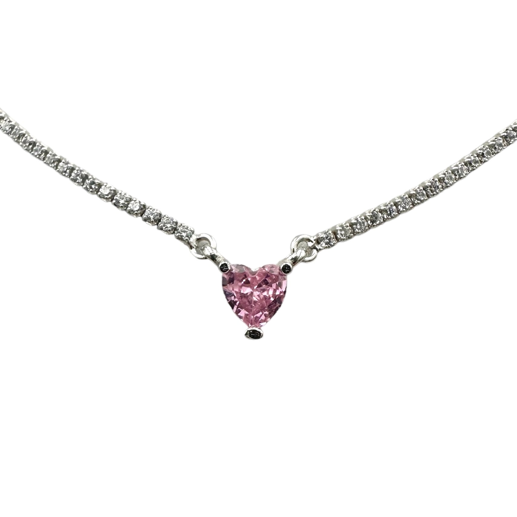 Necklace Tennis Julieta Rose Silver