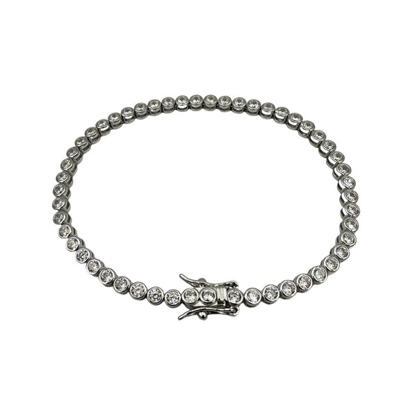 Tennis Medium Pills Bracelet Silver