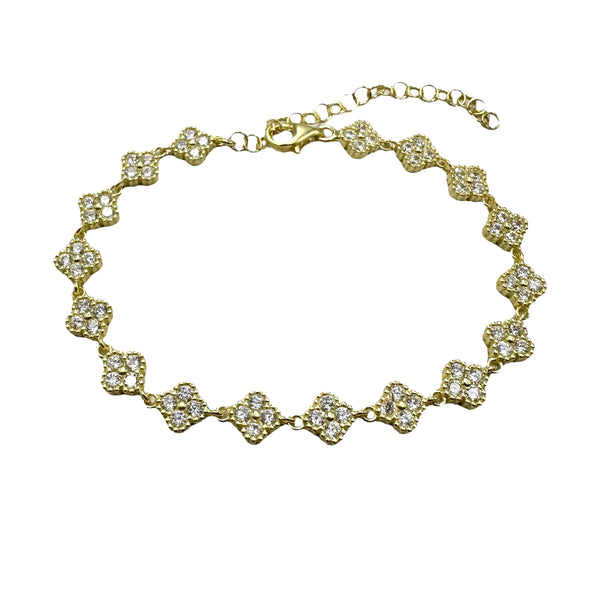 Brățară Romb Gold Argint