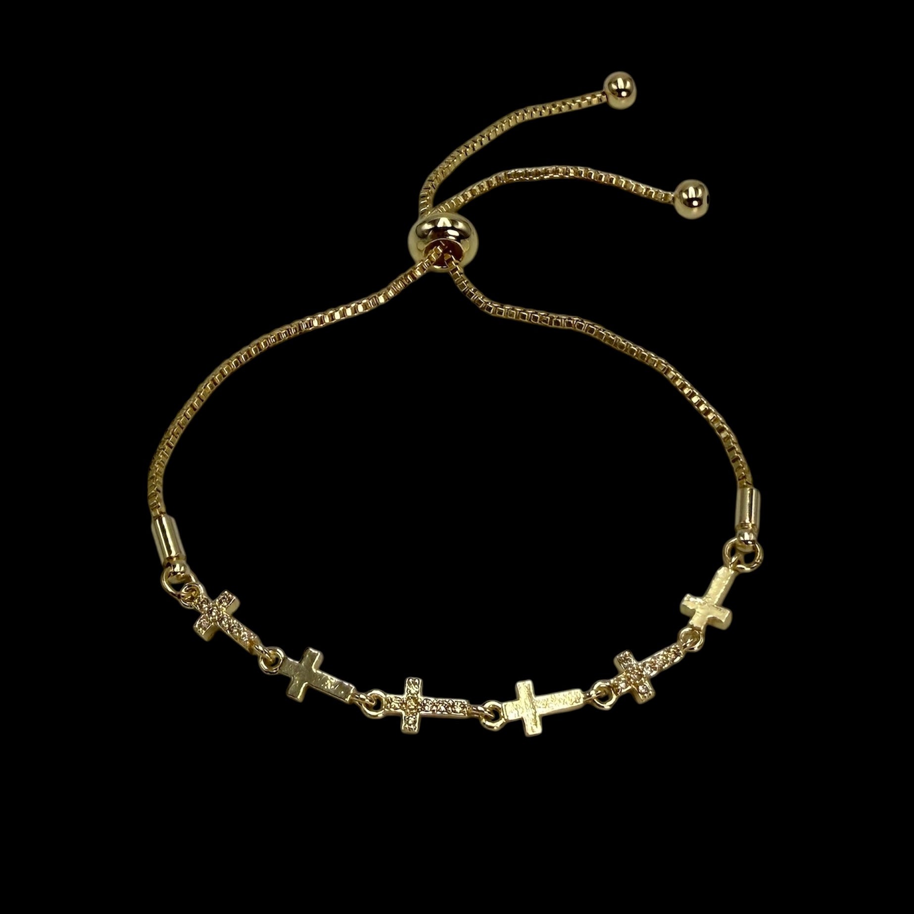 Brățară Reglabilă All Church Placată cu Aur