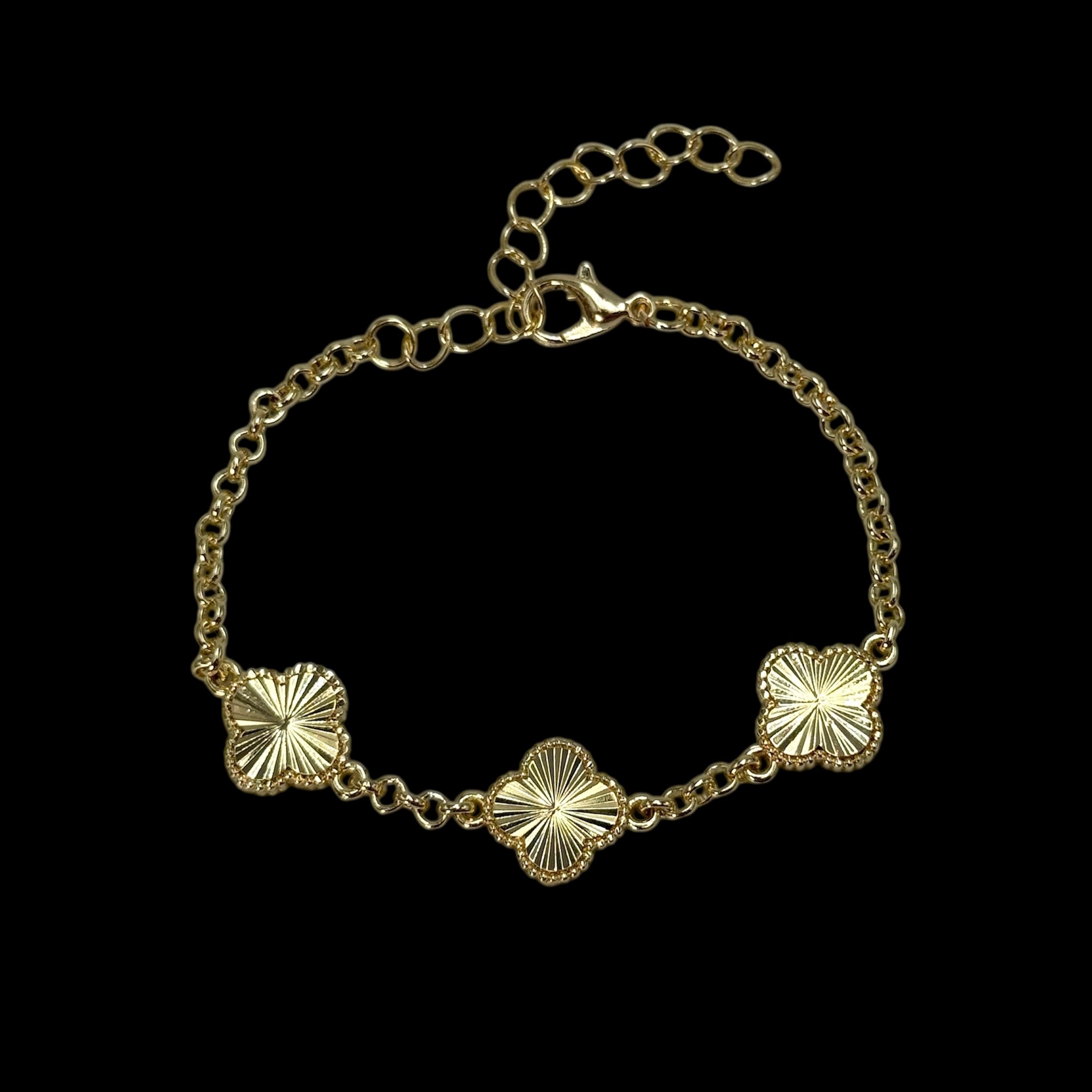 Brățară Trifoi Placată cu Aur