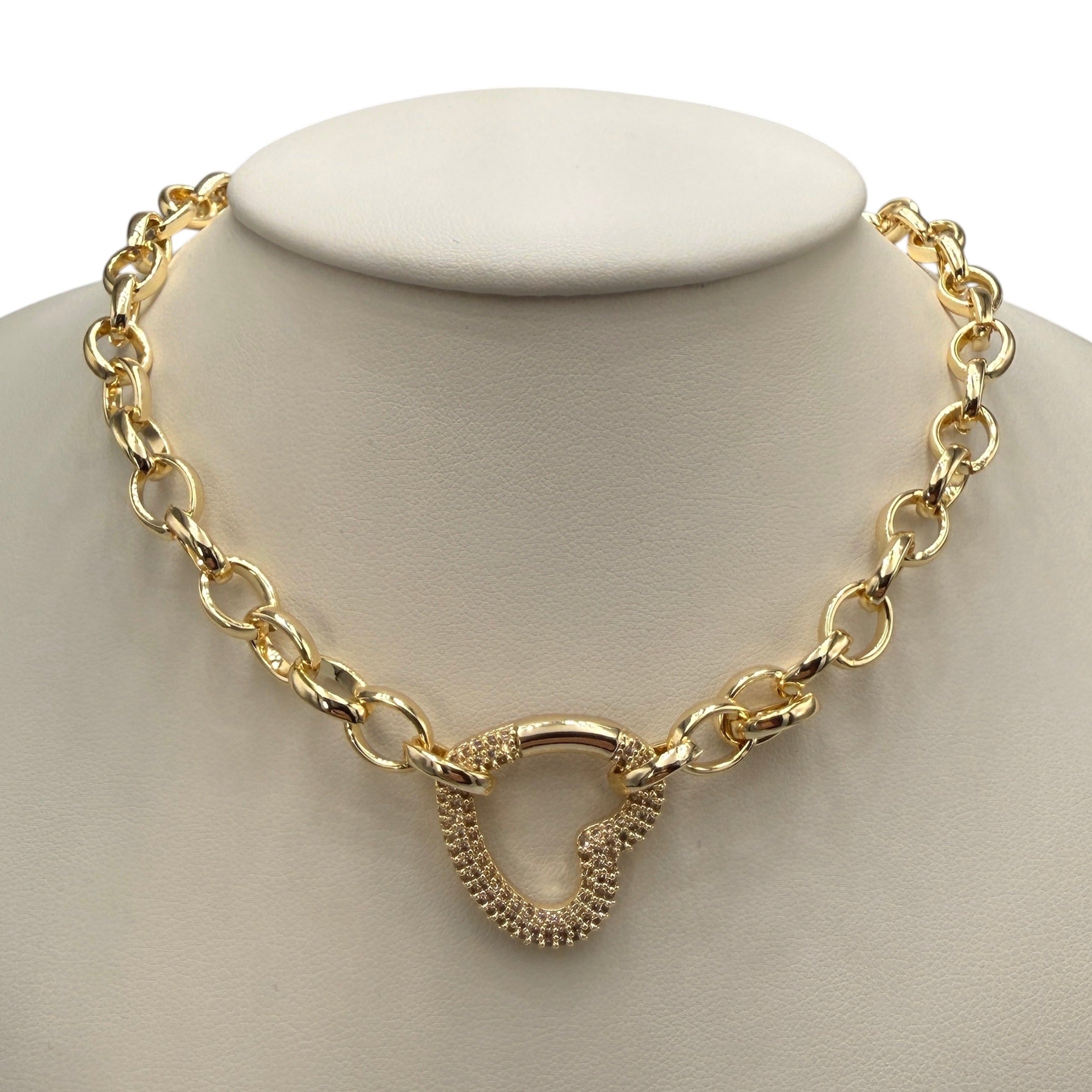 Colier Love Stone Placat cu Aur