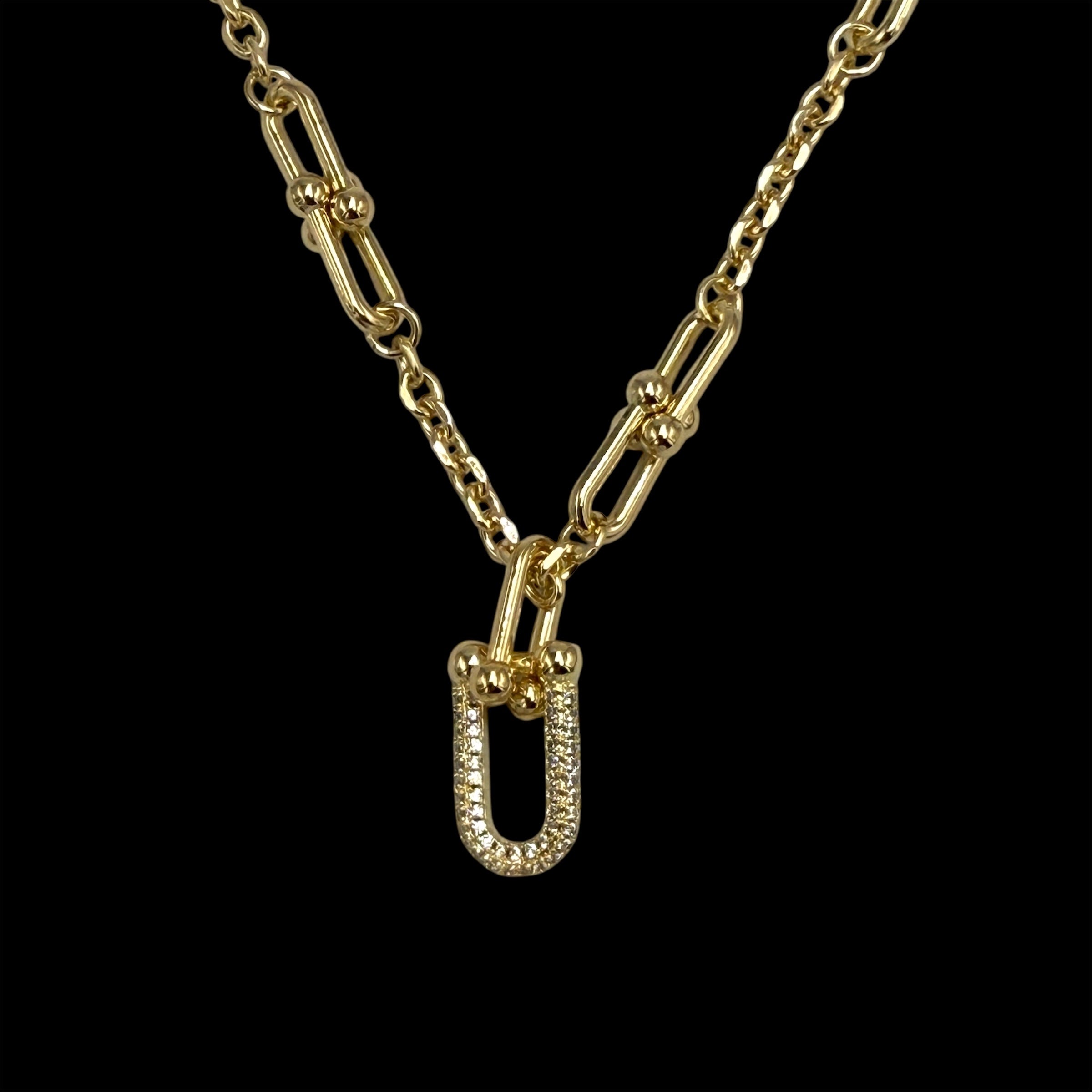 Colier Stephany Down Placat cu Aur