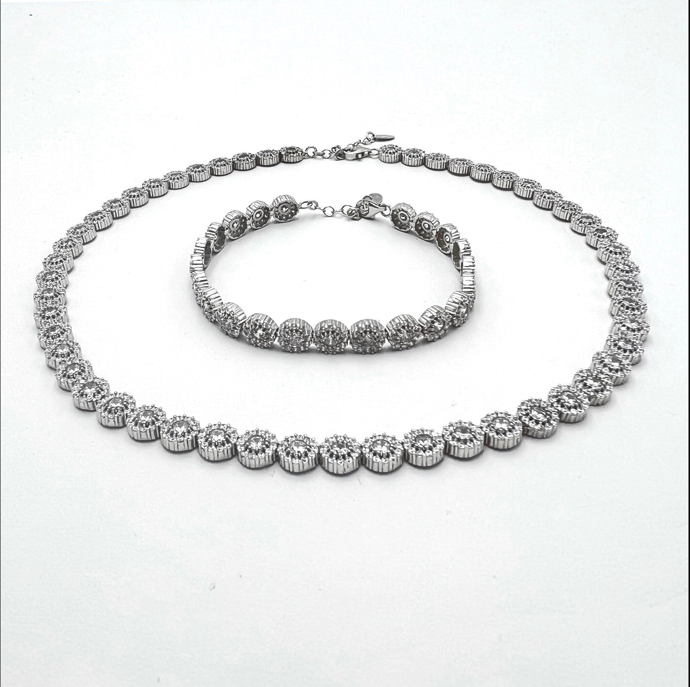 Set Ice Concept Exclusive Silver Bracelet+Necklace