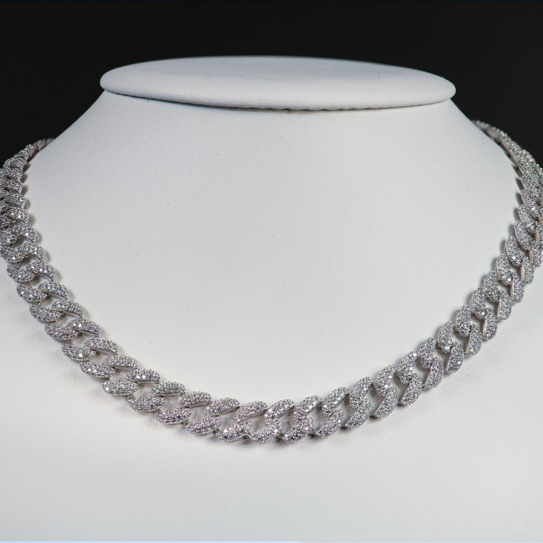 Silver Cuban necklace