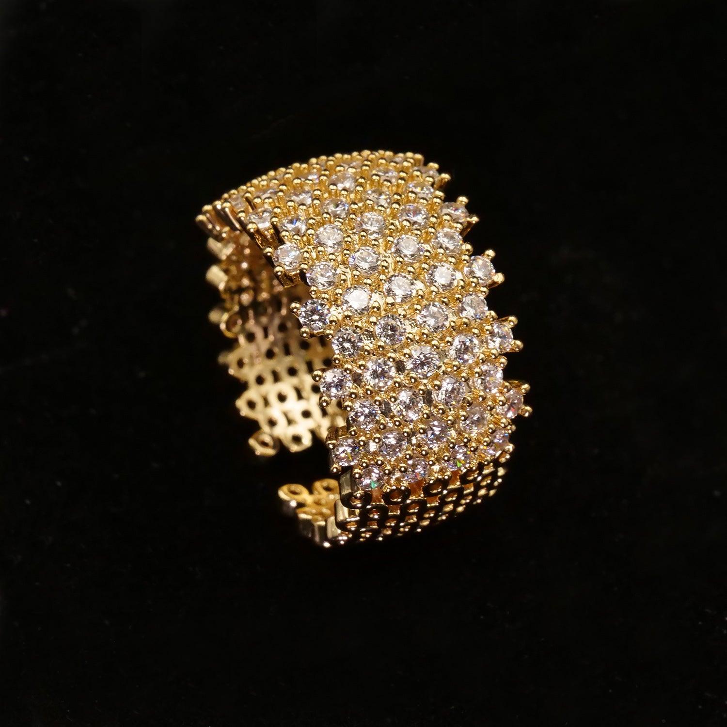 Miley Gold Adjustable Ring