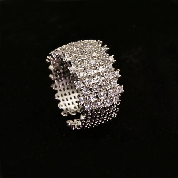 Miley Silver Adjustable Ring