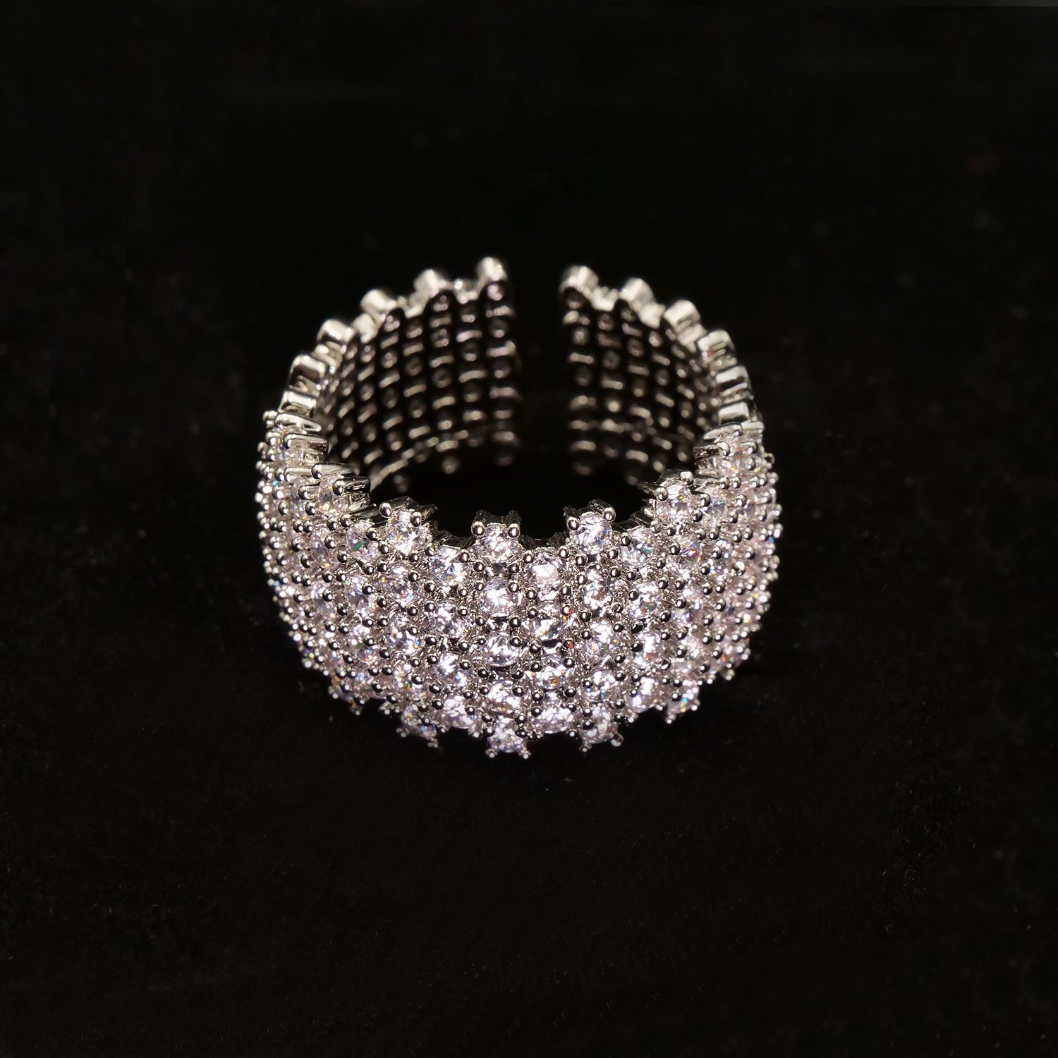 Miley Silver Adjustable Ring