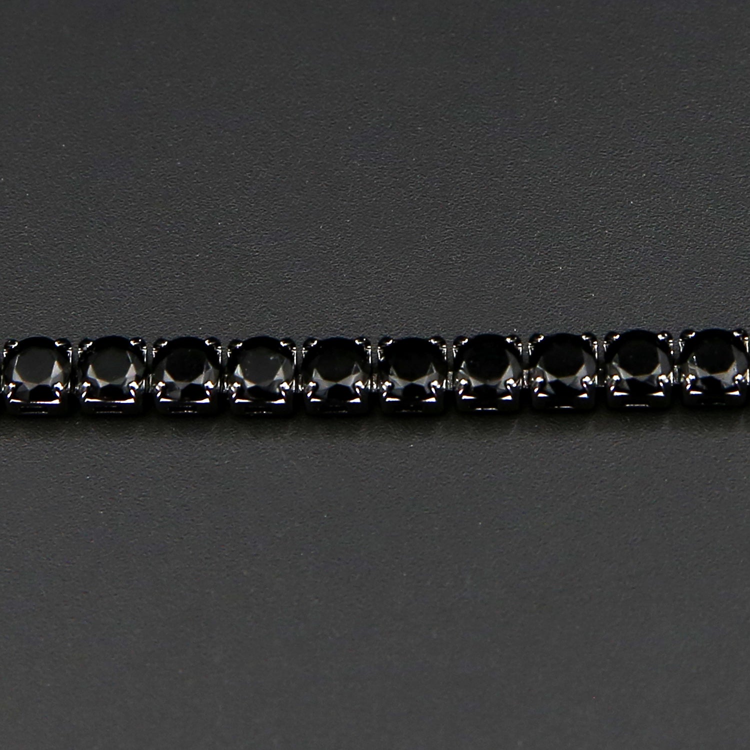 All Black Tennis Bracelet 5mm