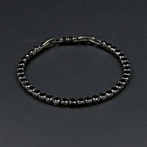 All Black Tennis Bracelet 5mm