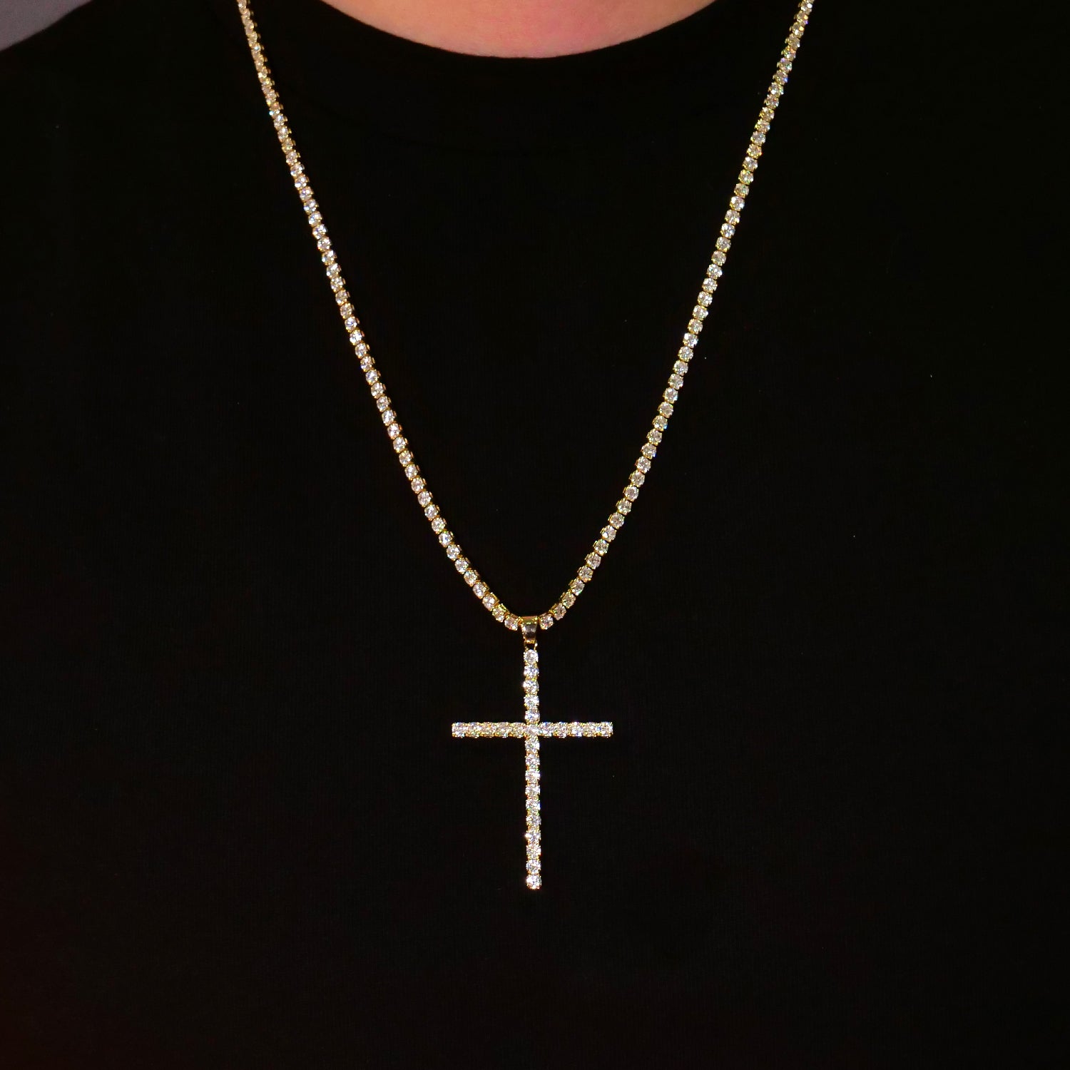 Necklace Tennis Church Gold