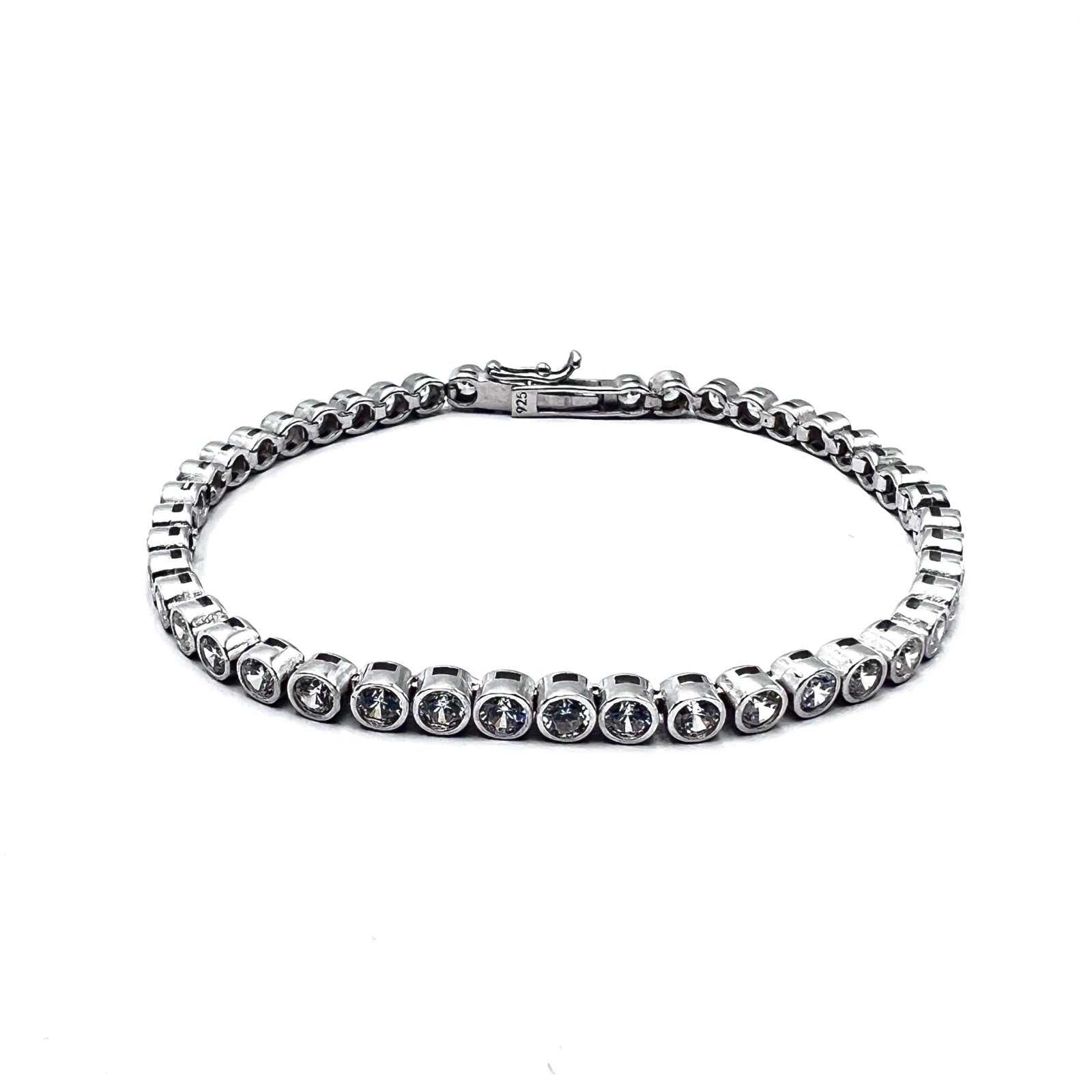 Tennis Pills Bracelet Silver