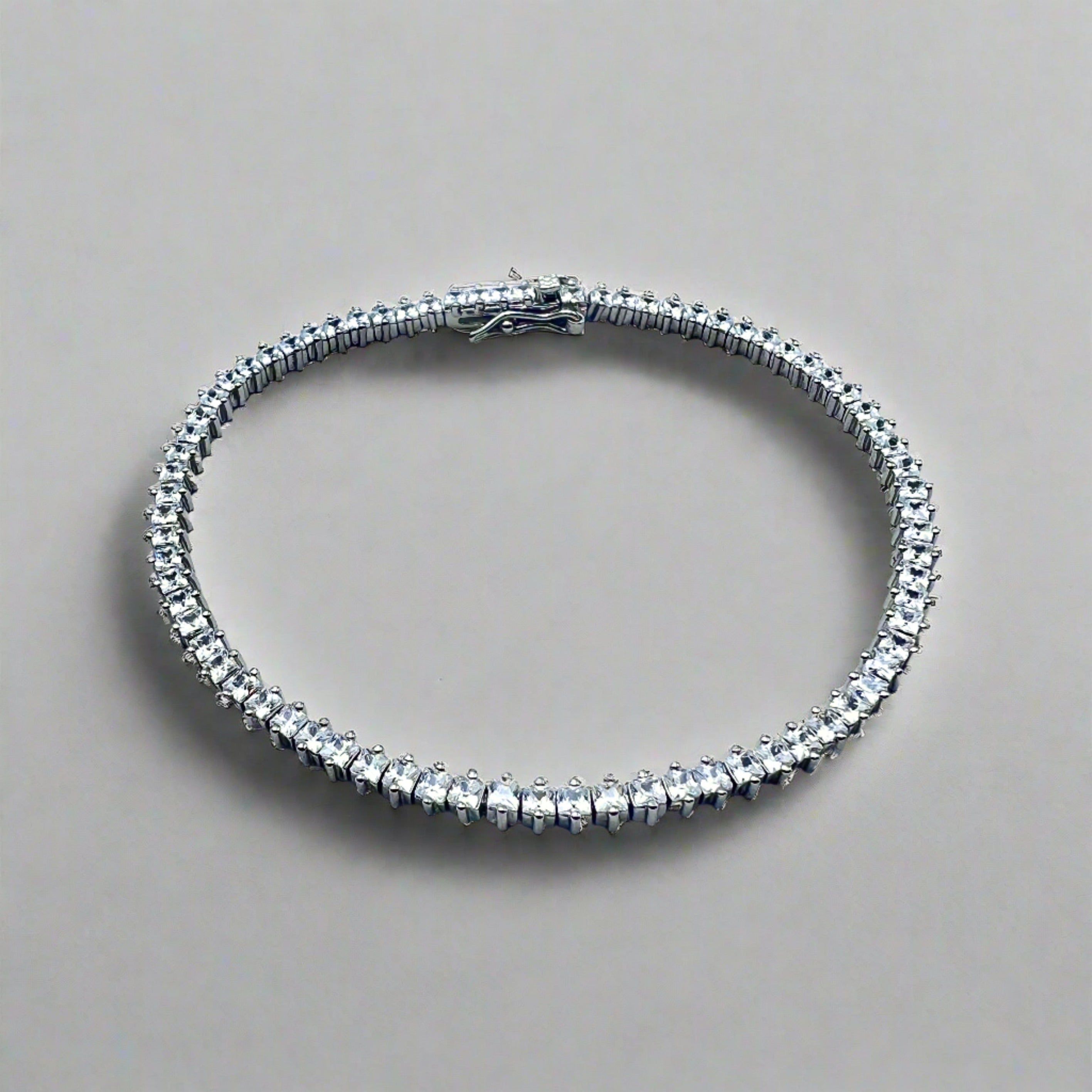 Fine Silver Tennis Bracelet