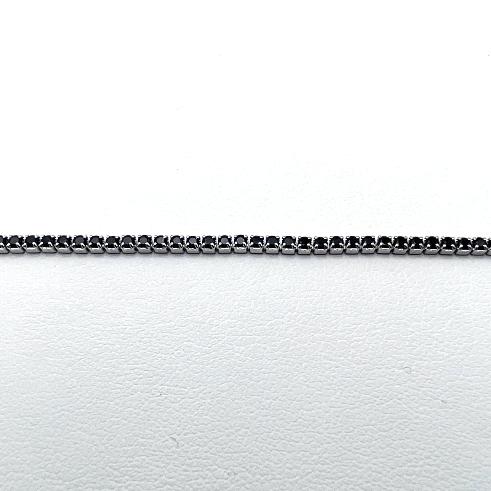 Bracelet Tennis Black 1.5mm Silver