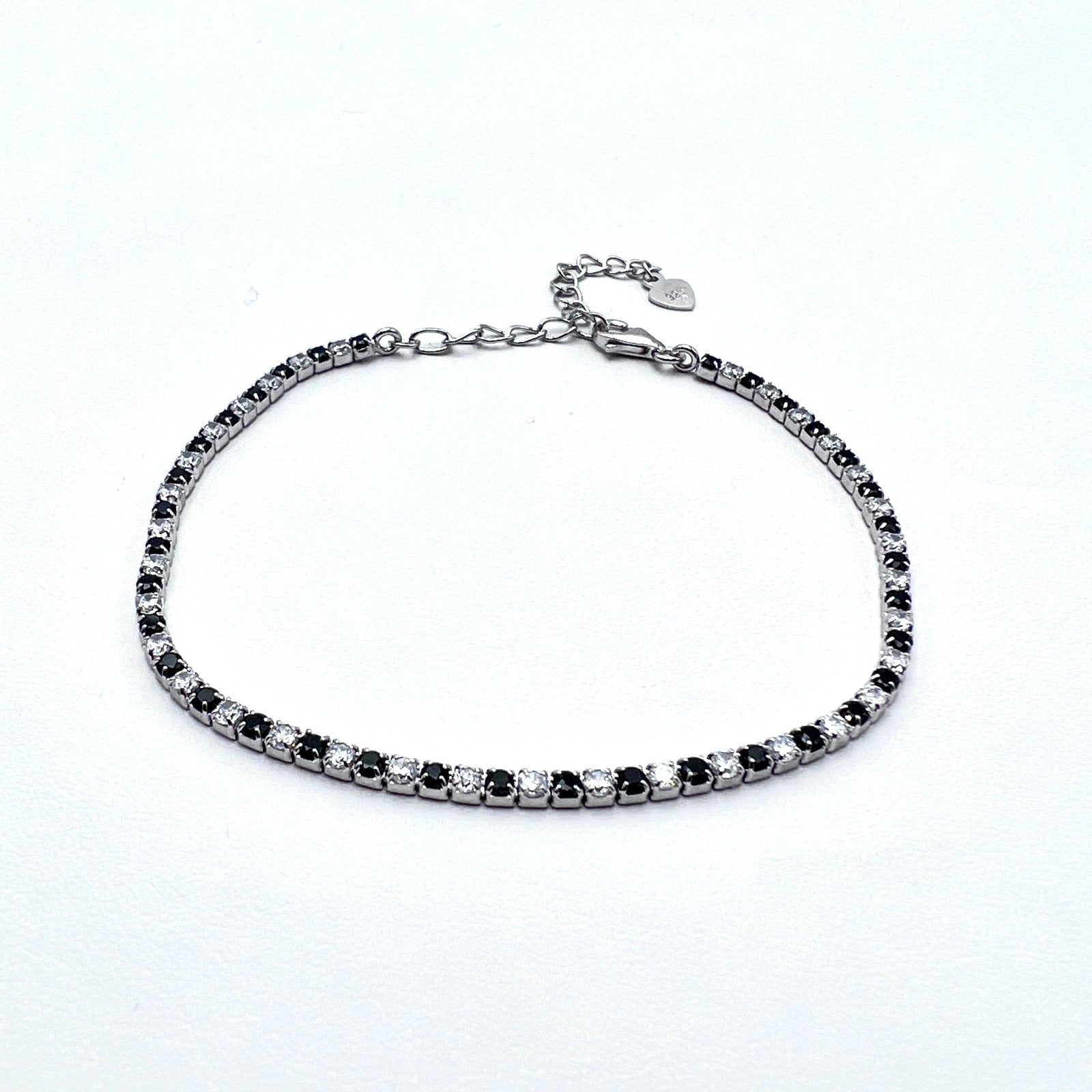 Bracelet Tennis Duo 1.5mm Silver